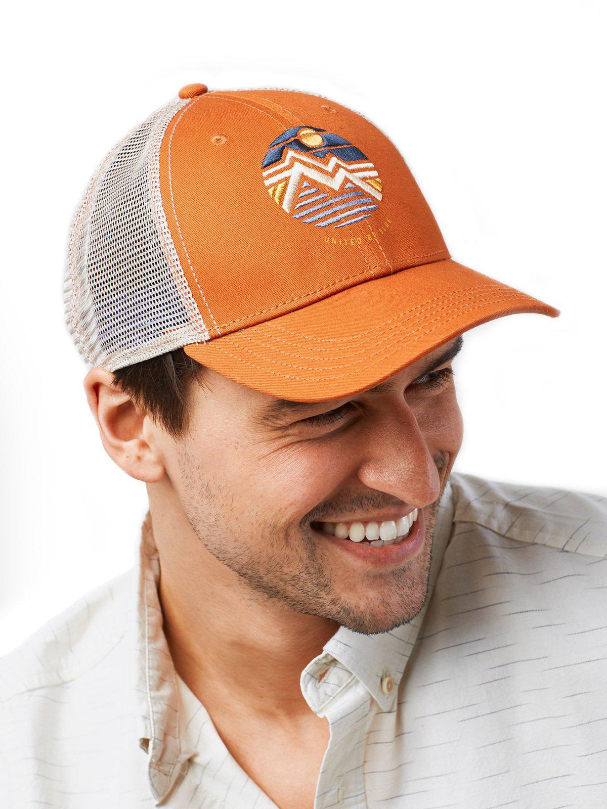United by Blue Geo Mountain Trucker Hat Tawny - MORE by Morello Indonesia