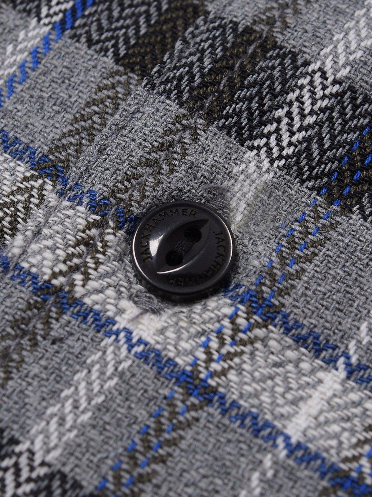 Jackhammer Liam Plaid Shirt Grey - MORE by Morello Indonesia