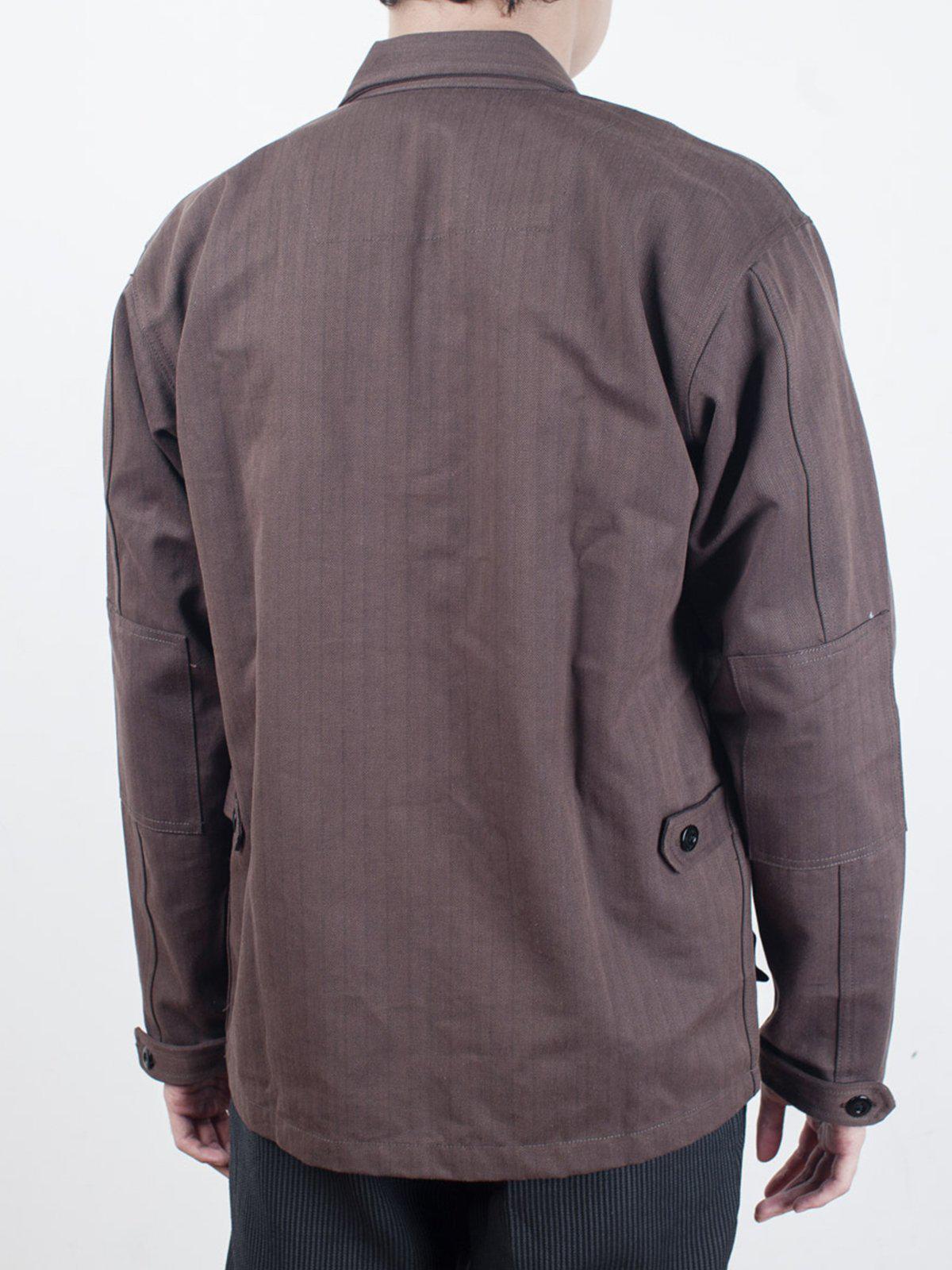 Qutn Field Jacket II Brown Herringbone - MORE by Morello Indonesia
