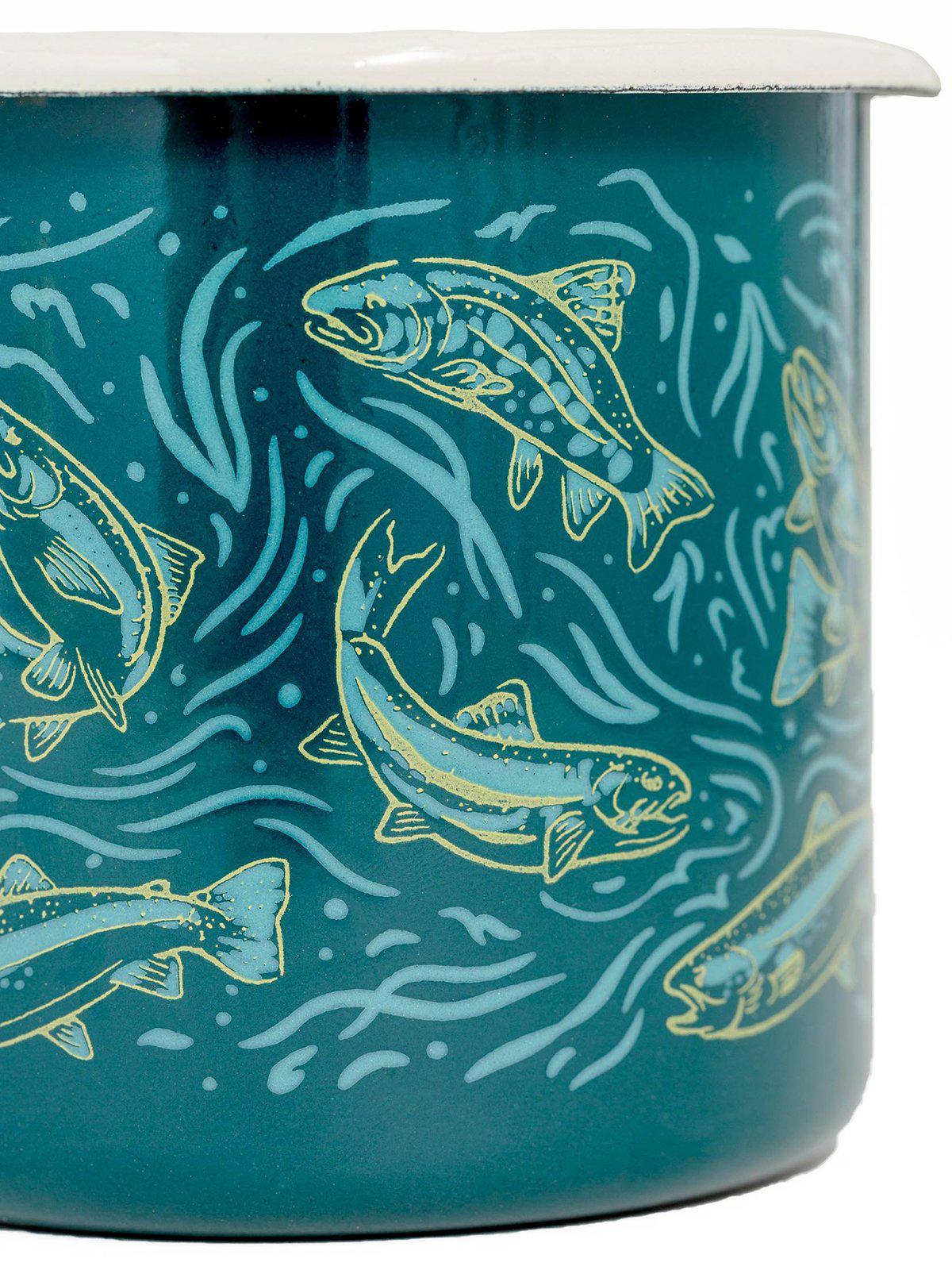 United by Blue Upstream Enamel 12 oz Mug - MORE by Morello Indonesia