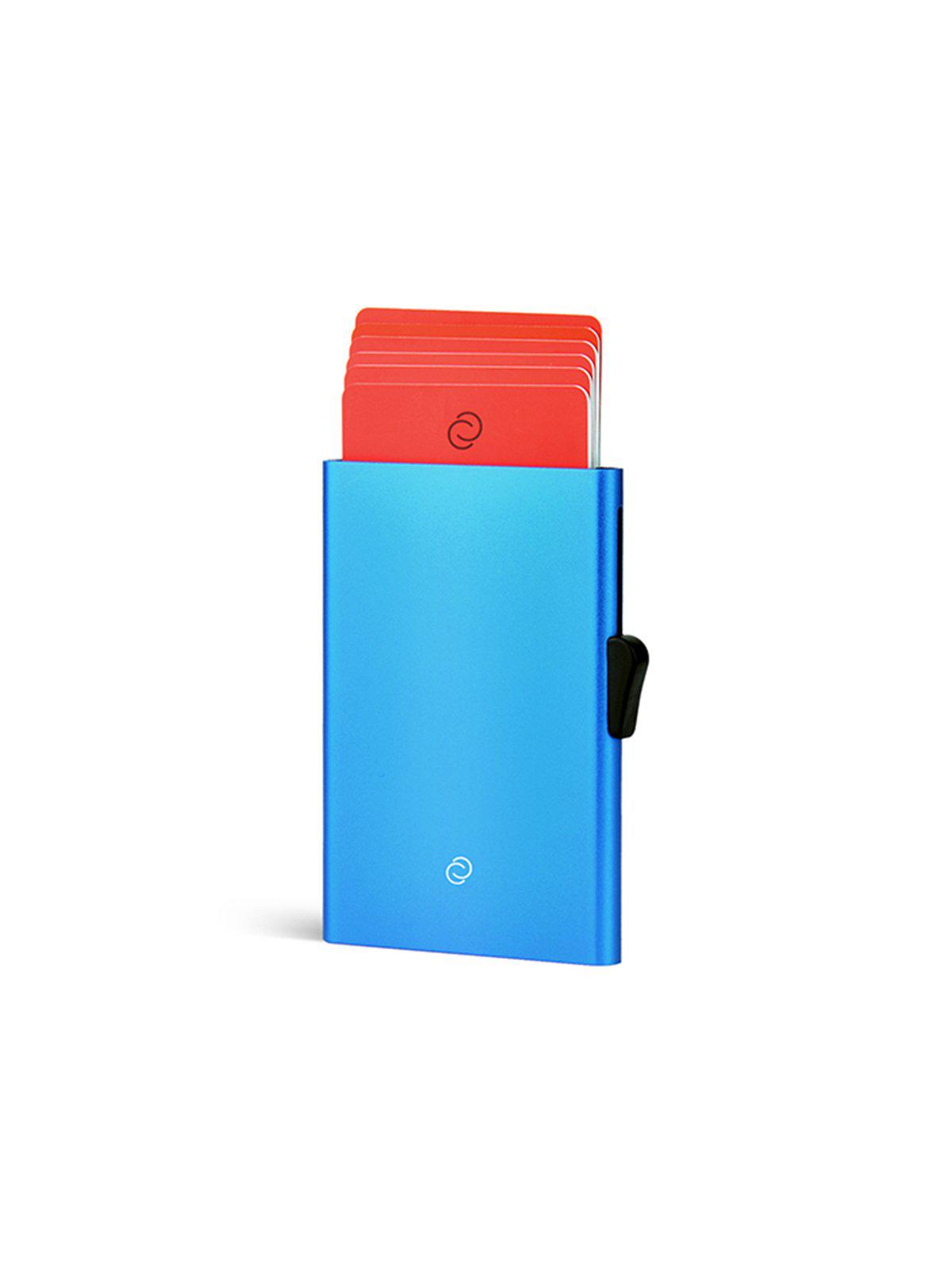 C-Secure Aluminium RFID Cardholder Blue - MORE by Morello Indonesia