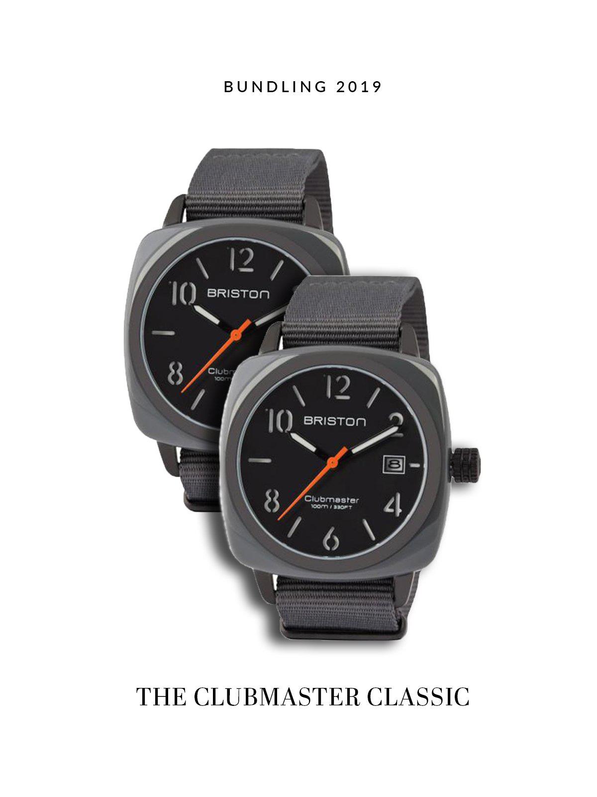 BUNDLING Briston Clubmaster Classic Acetate HMS Grey PVD 40mm - MORE by Morello Indonesia