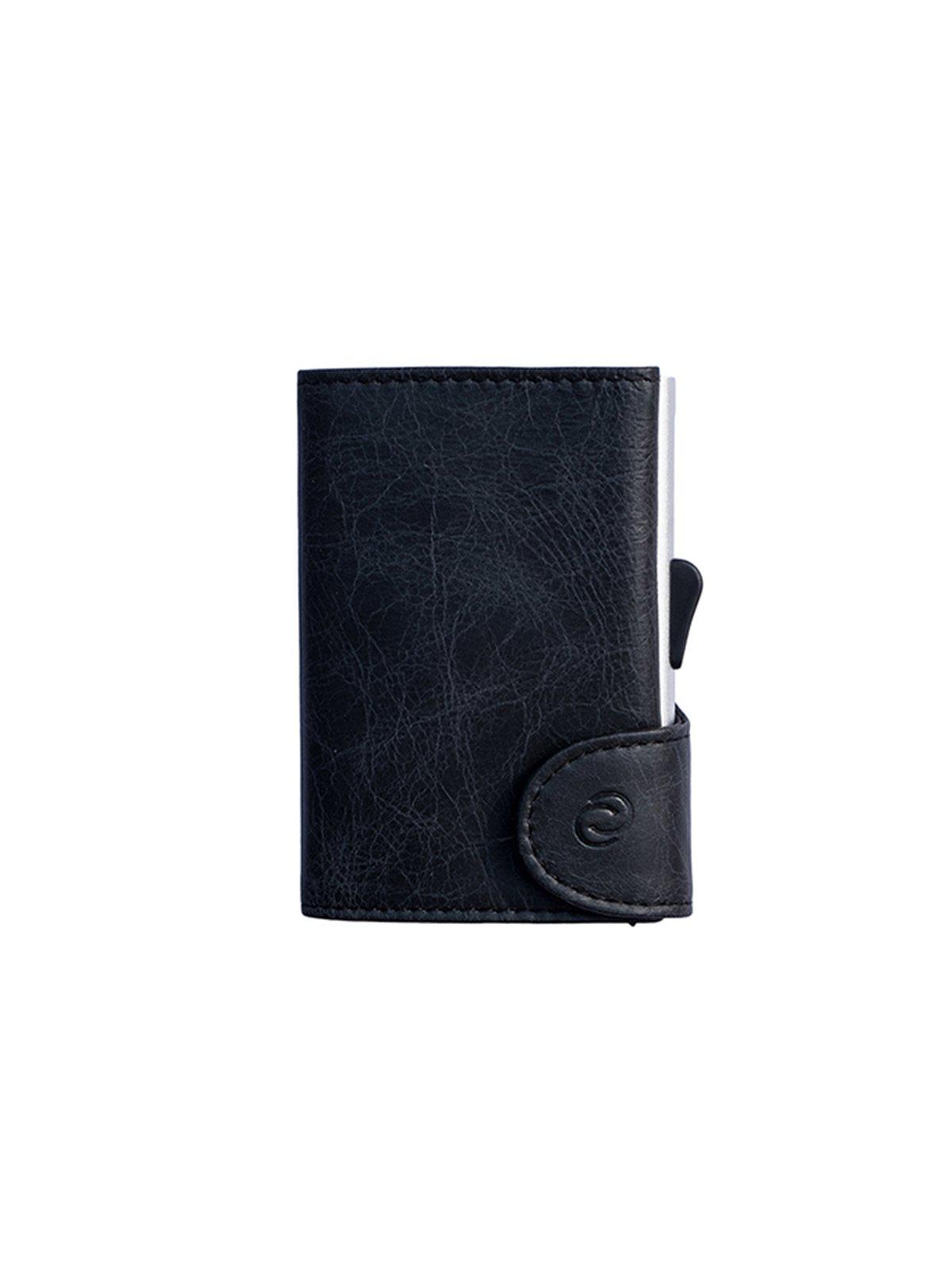 C-Secure Italian Leather RFID Wallet Blackwood - MORE by Morello Indonesia