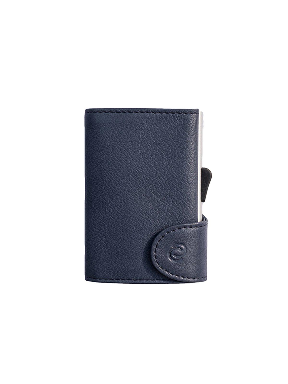 C-Secure Italian Leather RFID Wallet Blu Marino - MORE by Morello Indonesia