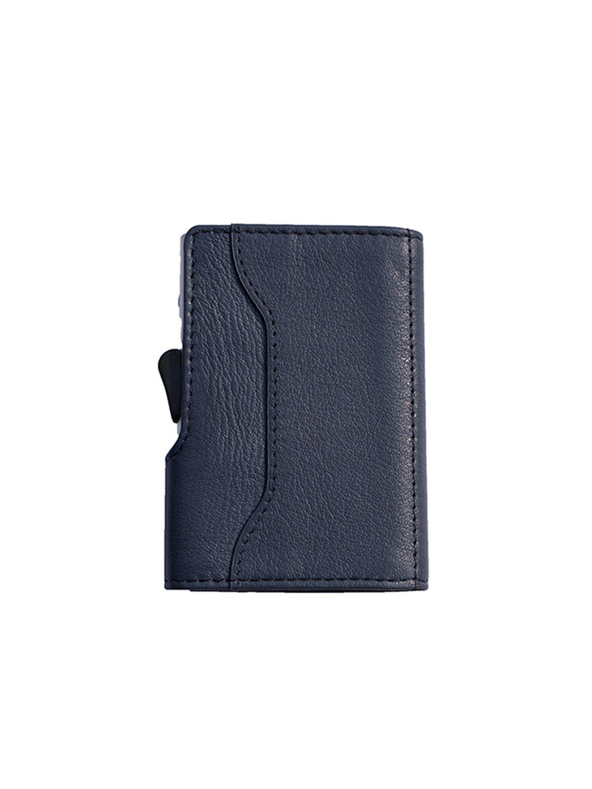 C-Secure Italian Leather RFID Wallet Blu Marino - MORE by Morello Indonesia