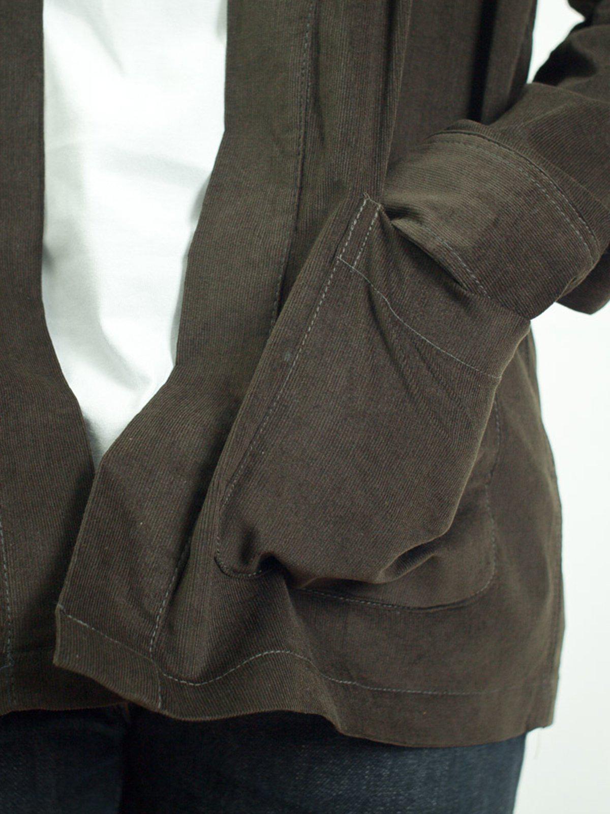 Qutn Throw On Olive Corduroy - MORE by Morello Indonesia