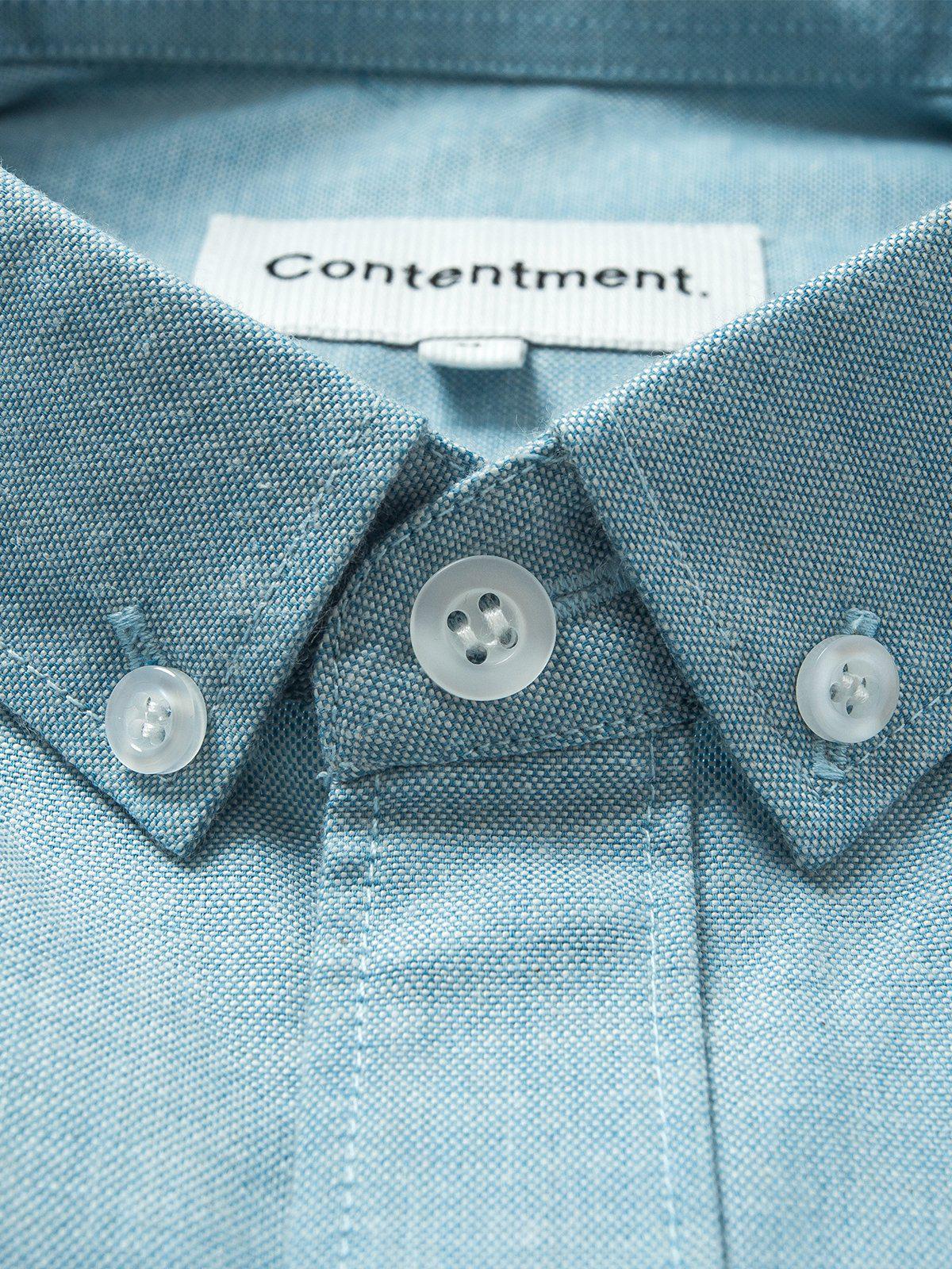 Contentment. Jetted Oxford Light Blue Shirt - MORE by Morello Indonesia