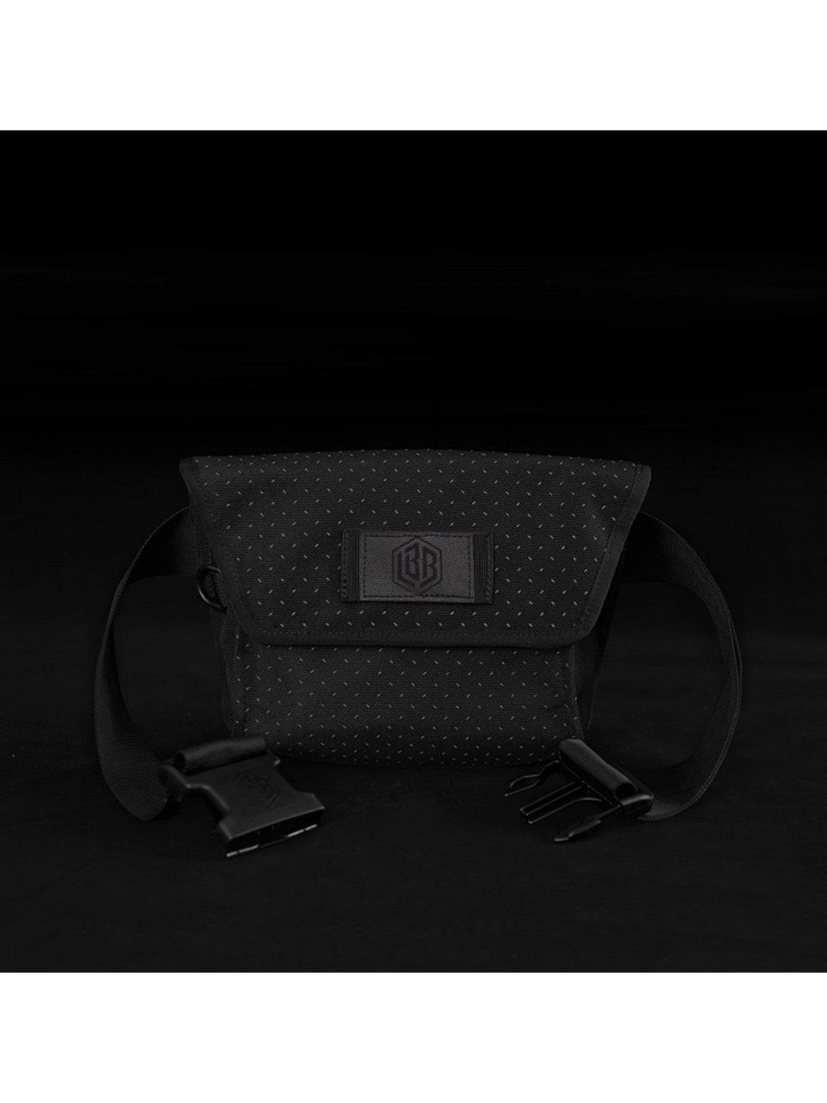 Life Behind Bars The Musette Eclipse Hip Pouch Black Reflective - MORE by Morello Indonesia