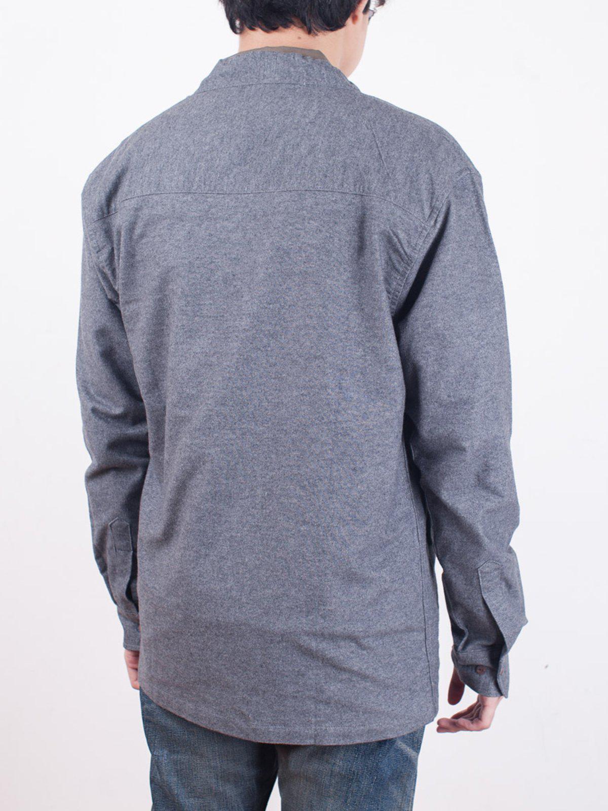 Qutn Throw On IV Charcoal Flannel - MORE by Morello Indonesia