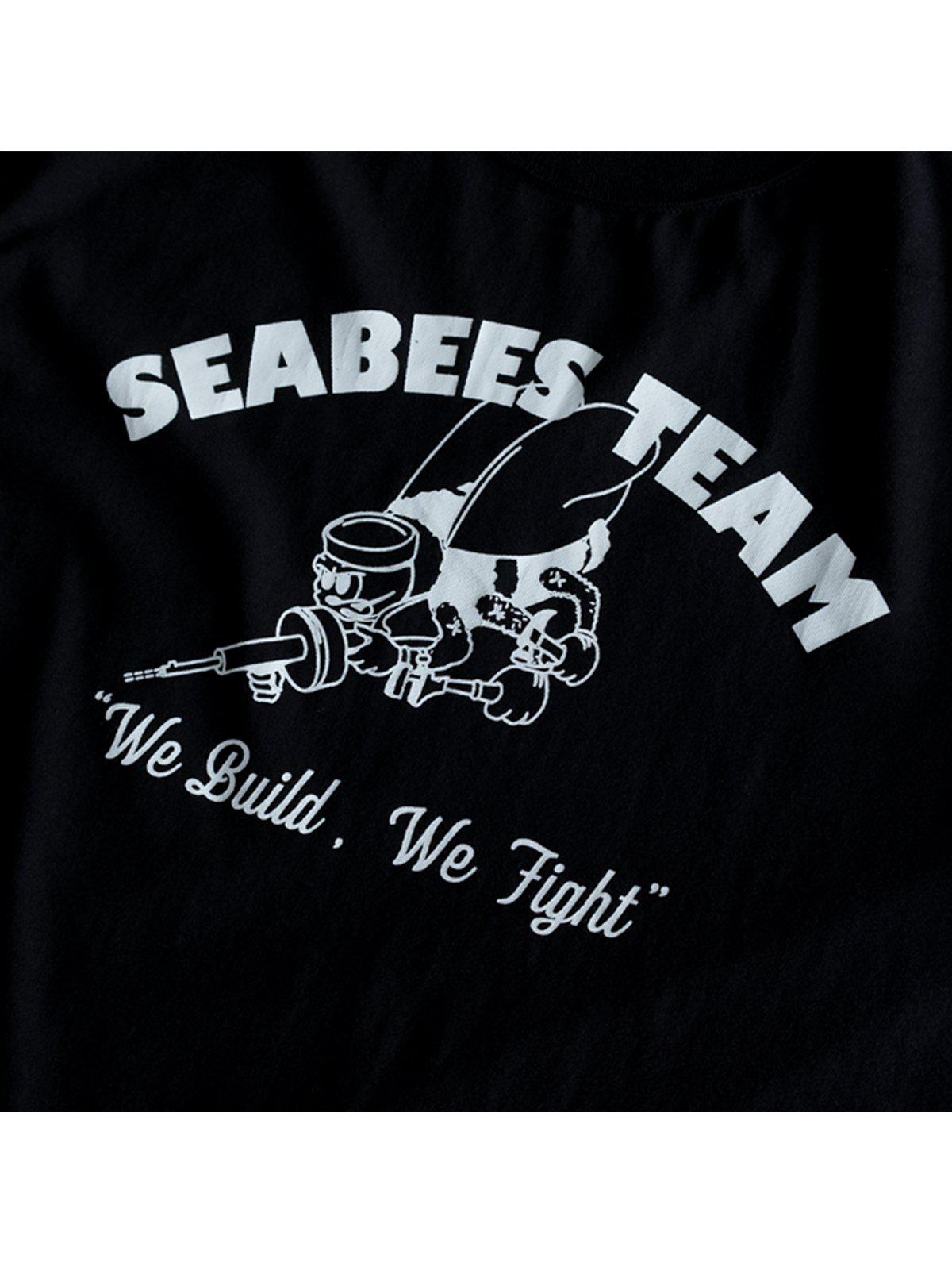 US Comp4ny Seabees Team Tees Black - MORE by Morello Indonesia