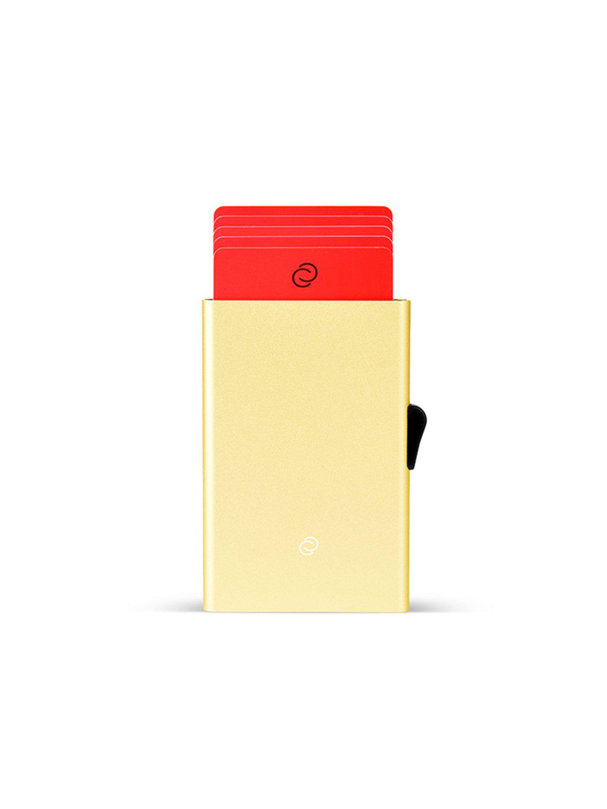 C-Secure Aluminium RFID Cardholder Champagne Gold - MORE by Morello Indonesia