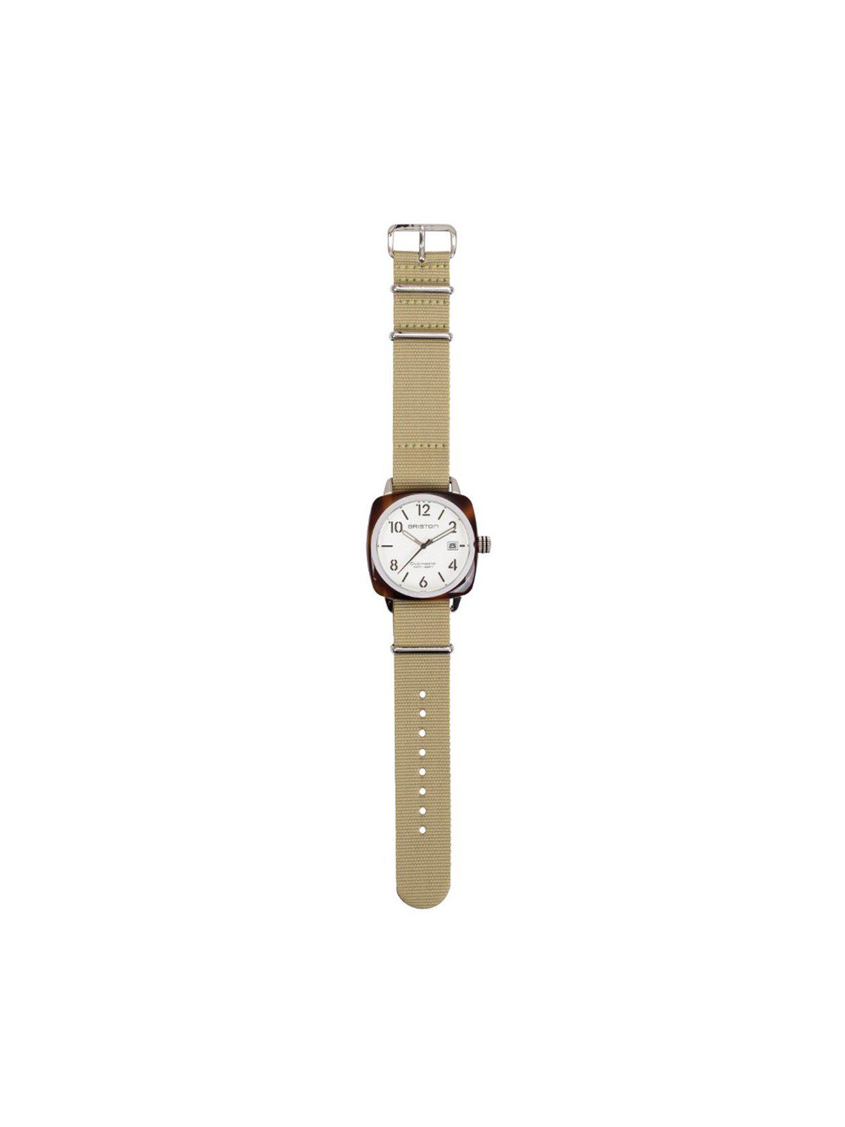 Briston Nato Strap Khaki Polished Steel 20mm - MORE by Morello Indonesia