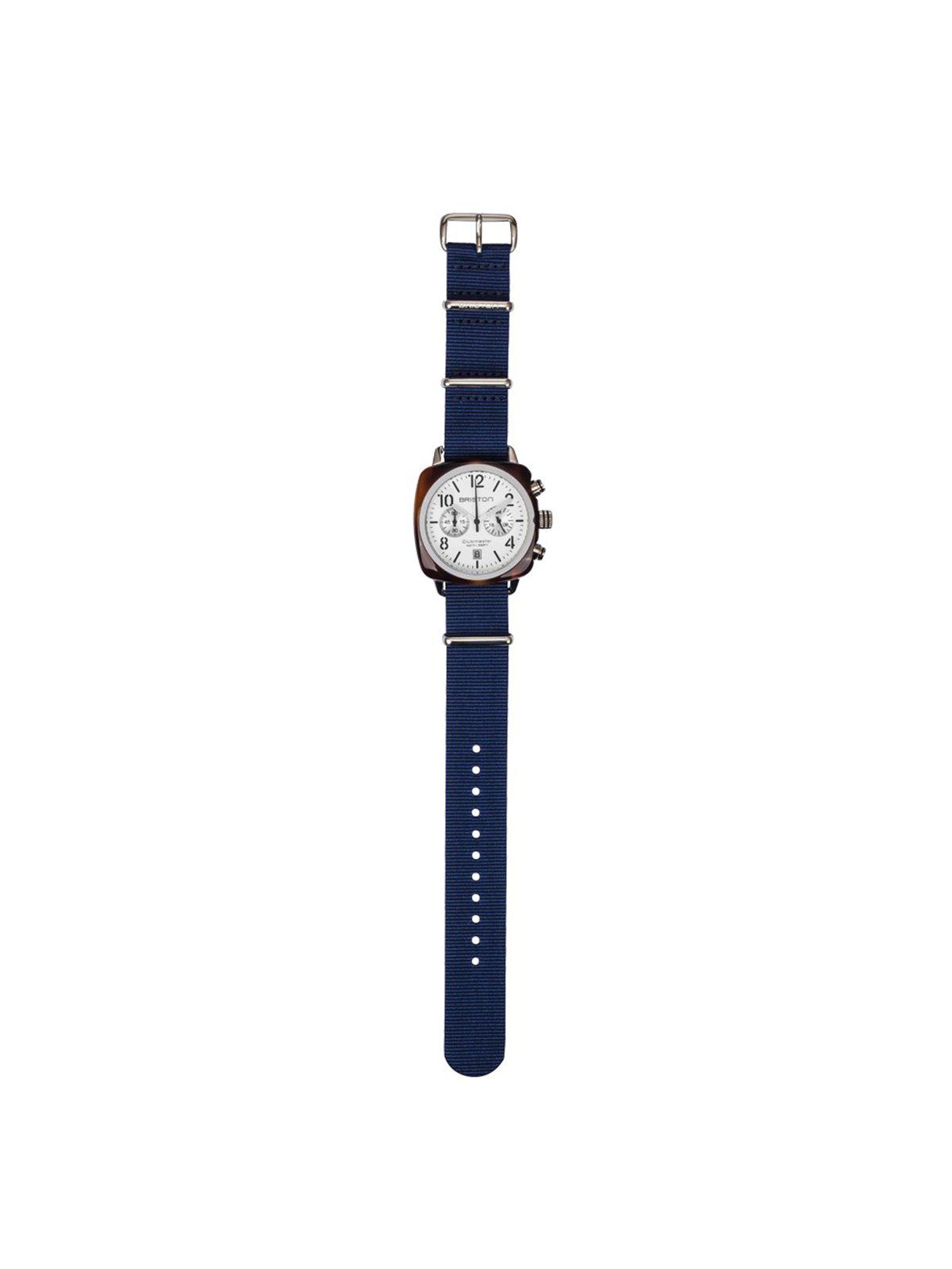 Briston Nato Strap Navy Blue Yellow Gold 20mm - MORE by Morello Indonesia
