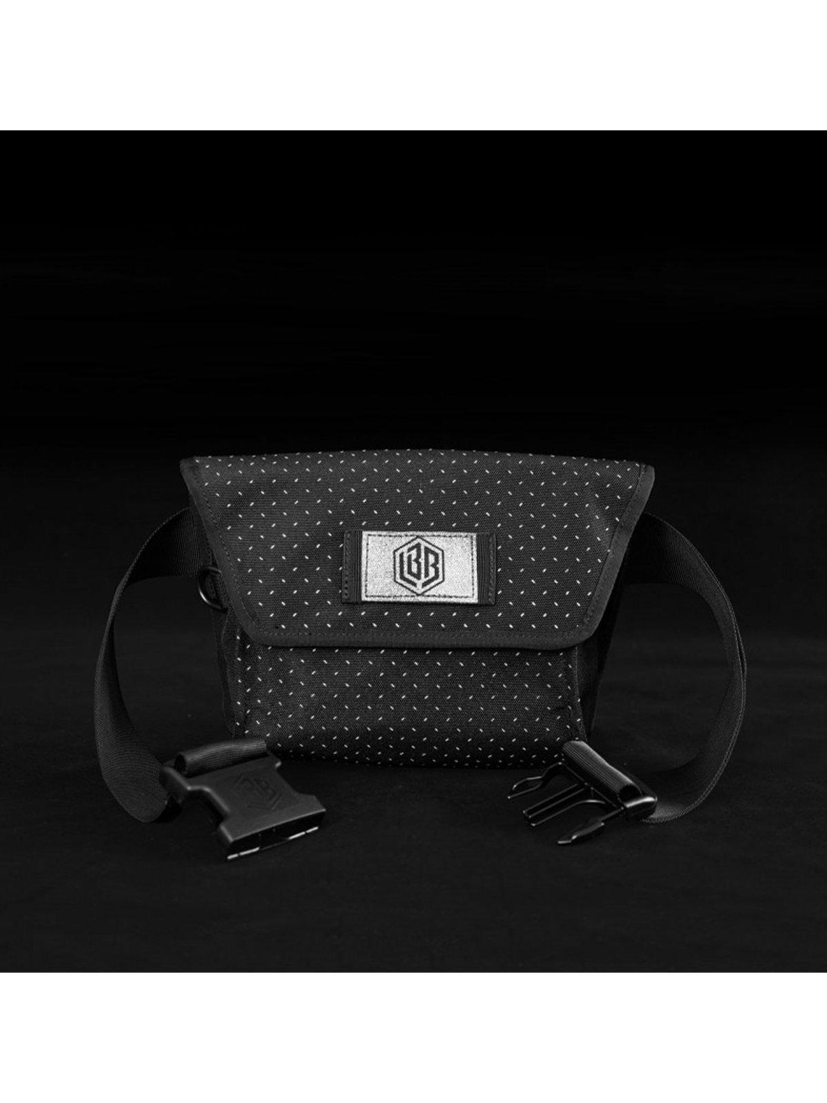Life Behind Bars The Musette Eclipse Hip Pouch Black Reflective - MORE by Morello Indonesia