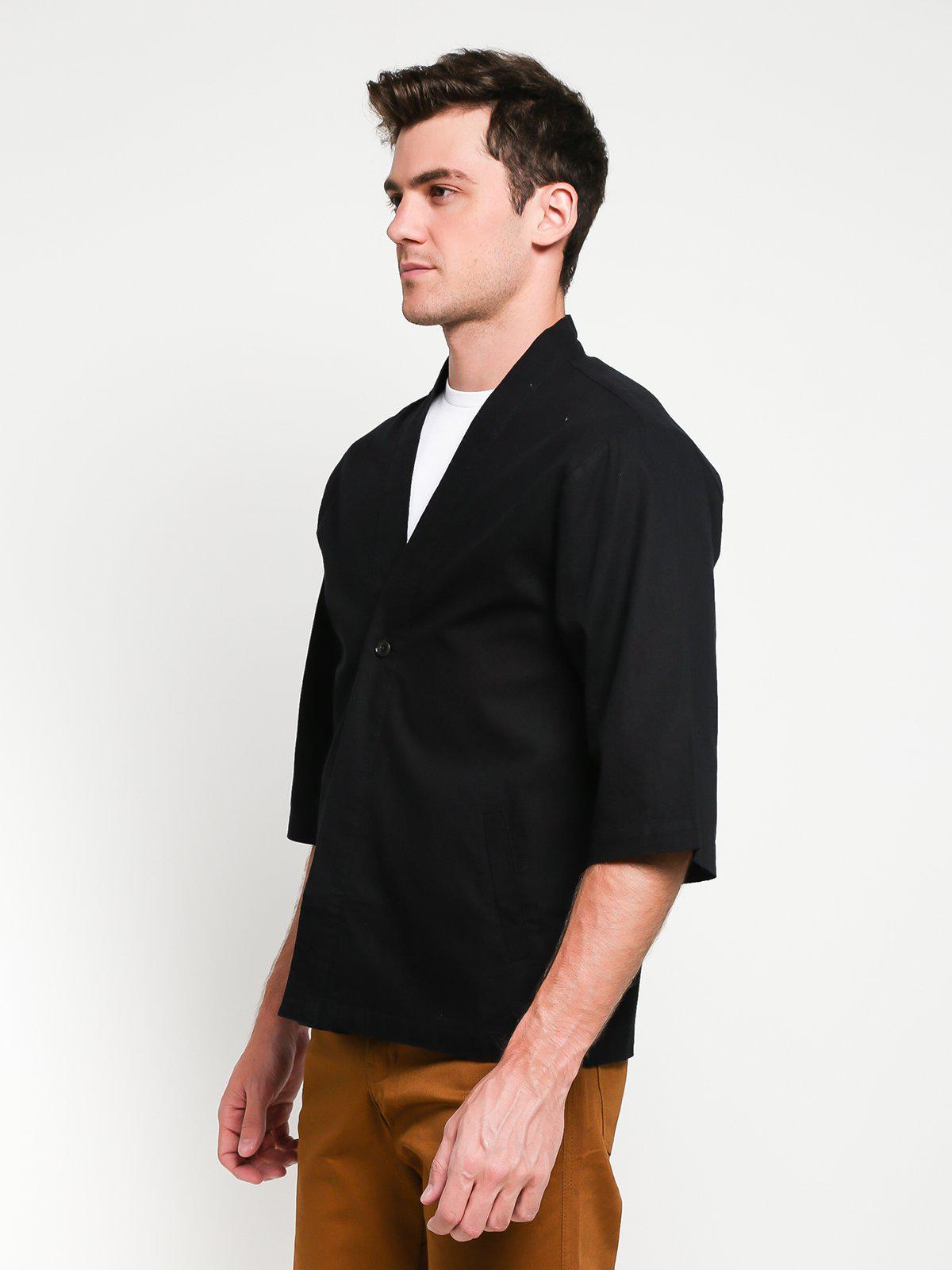 Jackhammer Ramie Noragi Jacket Black - MORE by Morello Indonesia