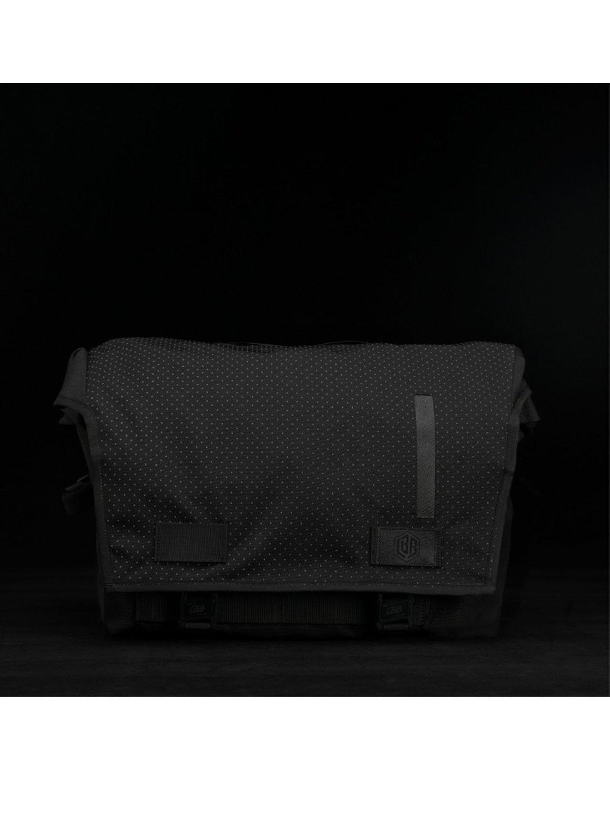 Life Behind Bars The Echelon S Eclipse 22L Messenger Bag Black Reflective - MORE by Morello Indonesia