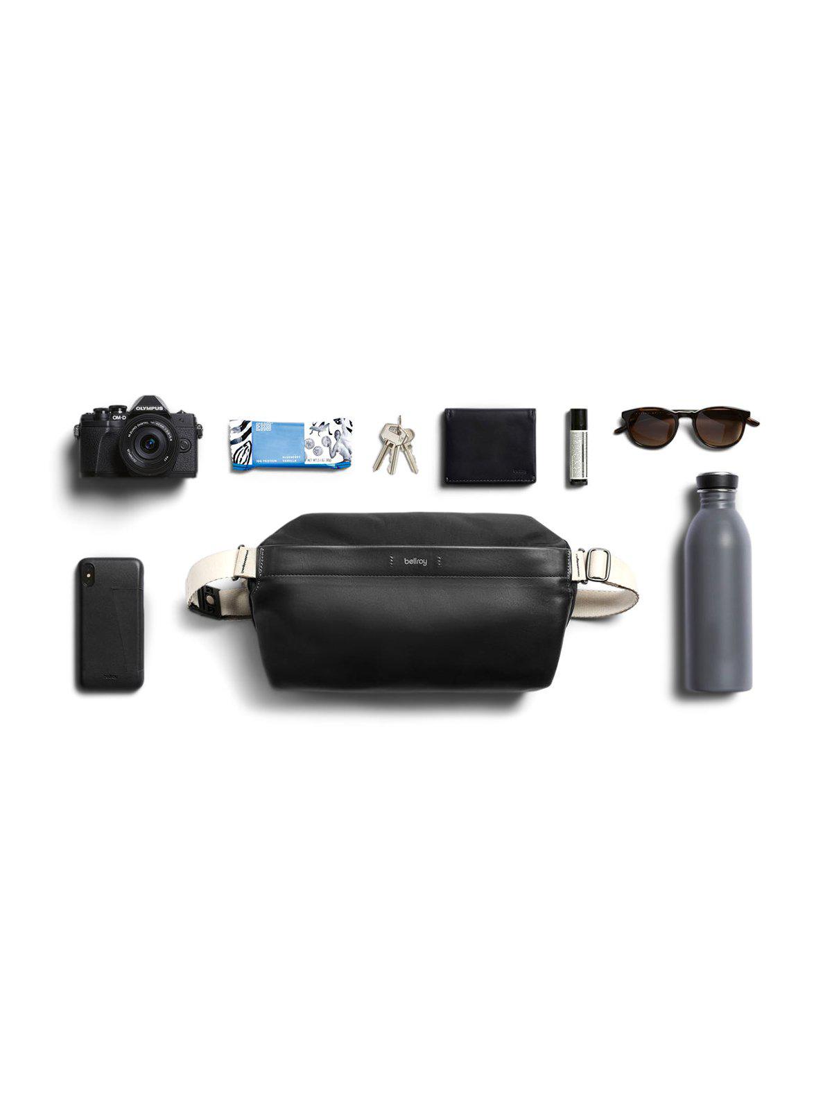 Bellroy Sling Bag Premium Nylon Black Sand - MORE by Morello Indonesia