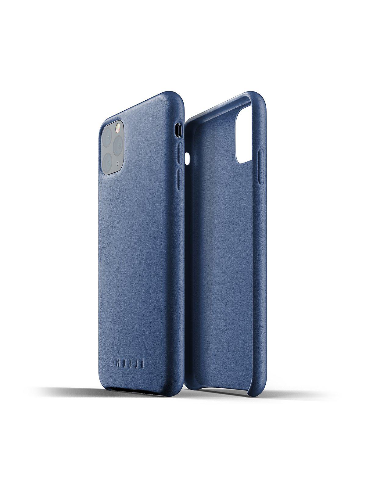 Mujjo Full Leather Case for iPhone 11 Pro Max Monaco Blue - MORE by Morello Indonesia