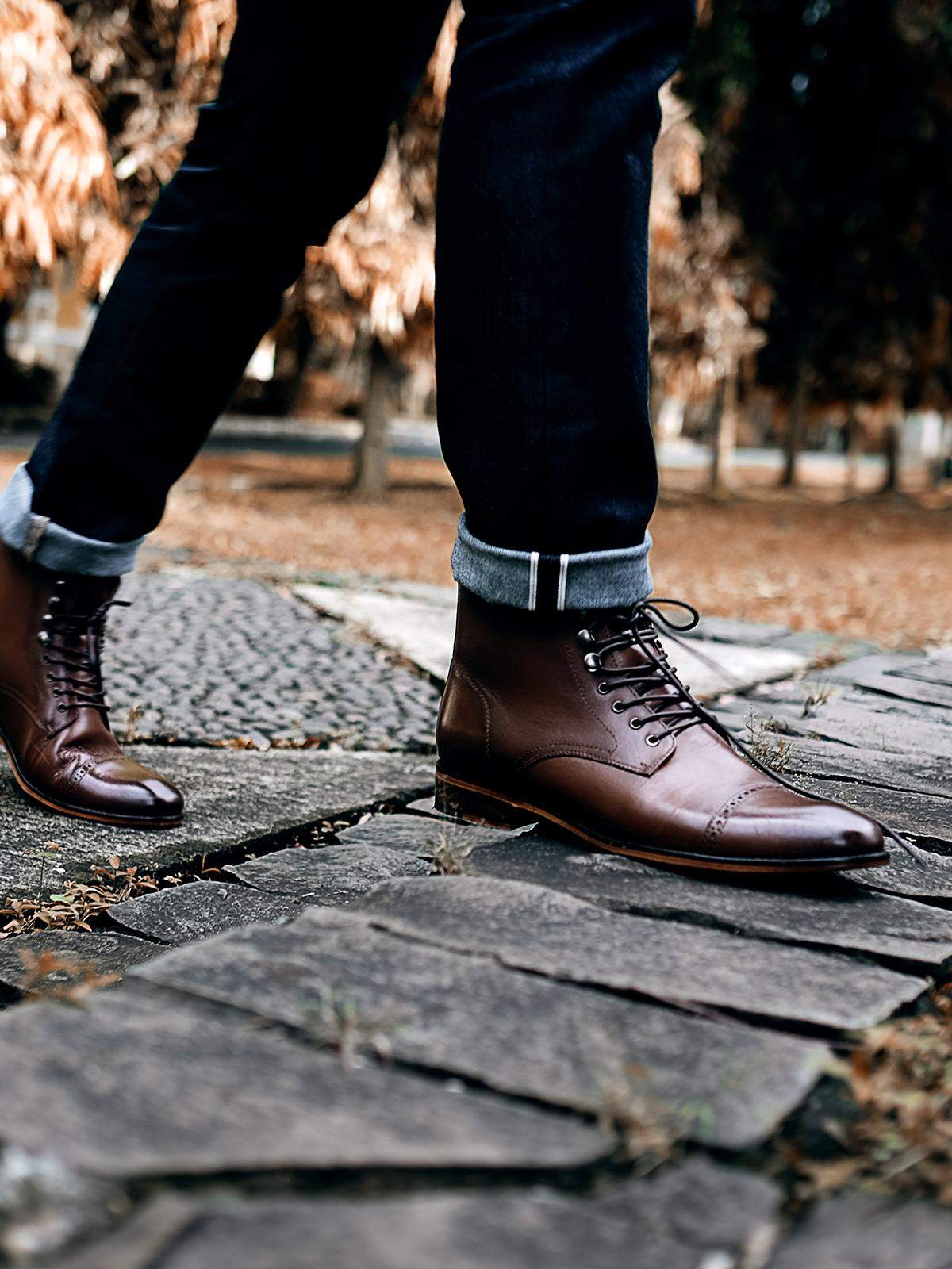 Heimdall Loki Cap Toe Brogue Brown - MORE by Morello Indonesia