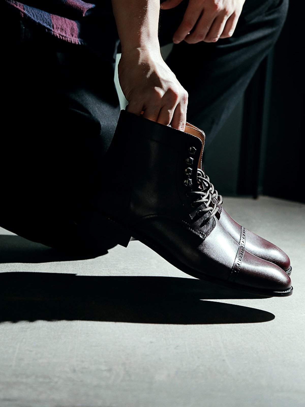 Heimdall Loki Cap Toe Brogue Burgundy - MORE by Morello Indonesia