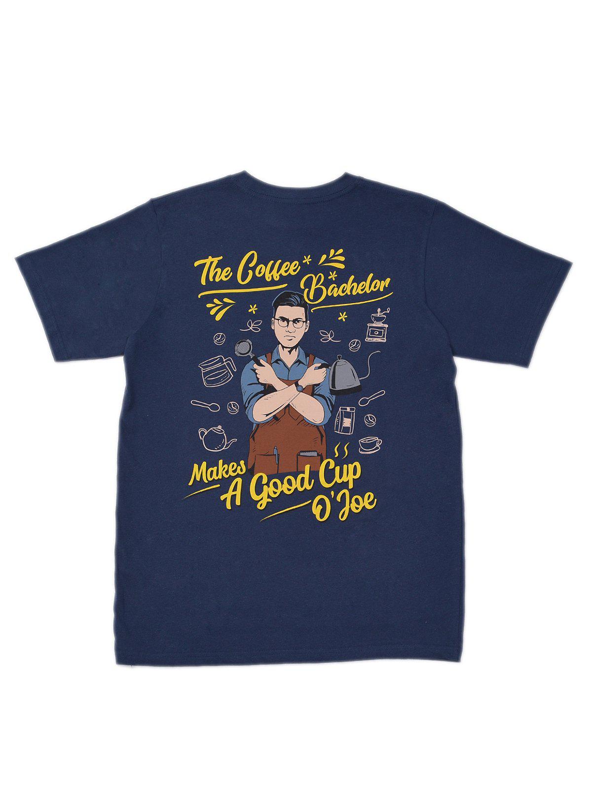 Jackhammer The Coffee Bachelor Tee Navy - MORE by Morello Indonesia