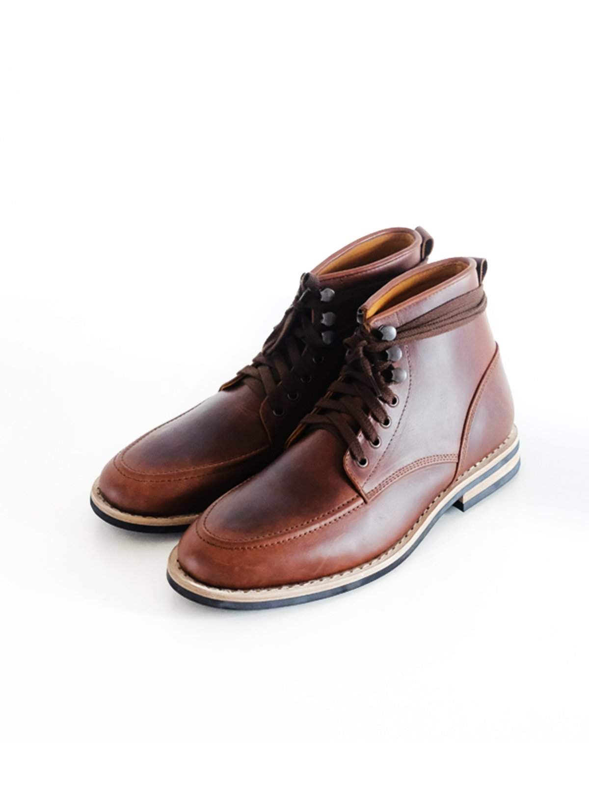 Chevalier Derby Moc Boots Brown Chromexcel - MORE by Morello Indonesia