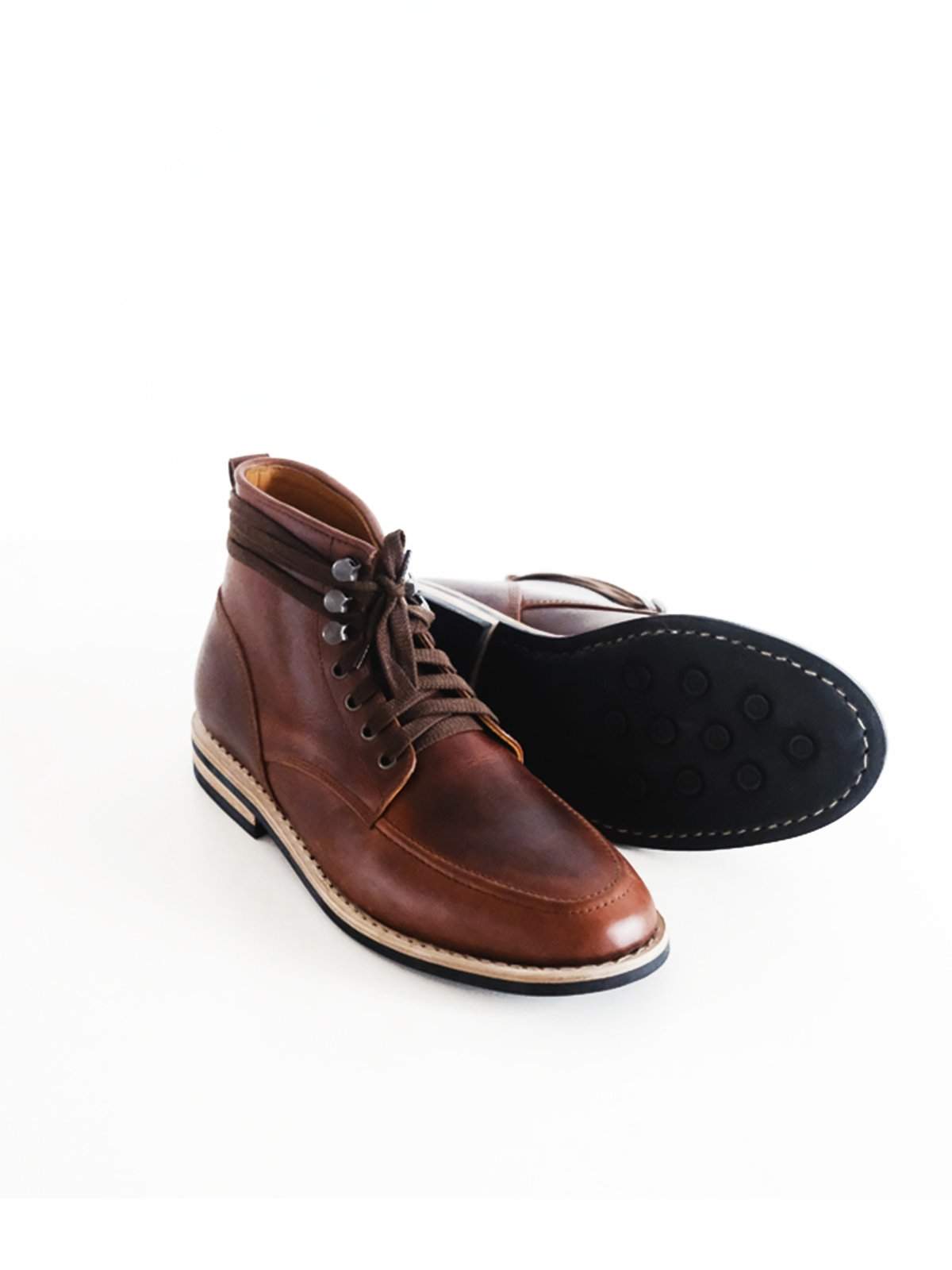 Chevalier Derby Moc Boots Brown Chromexcel - MORE by Morello Indonesia