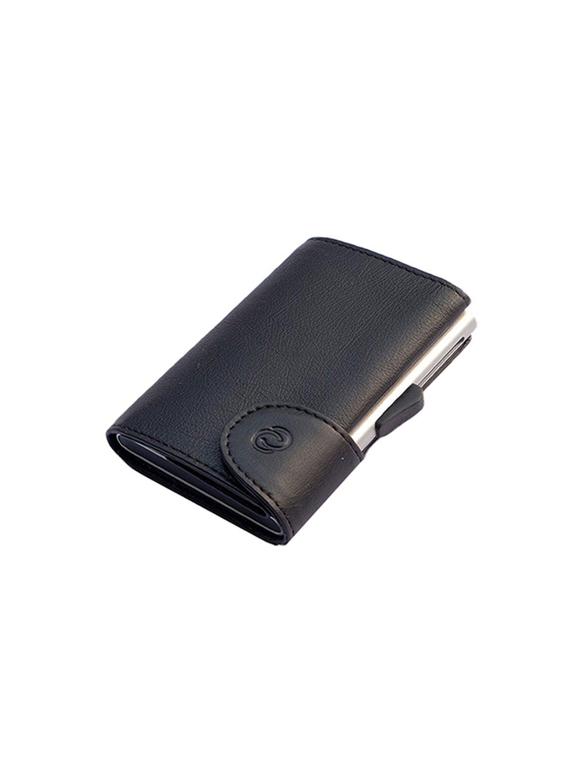 C-Secure Italian Leather RFID Wallet Nero - MORE by Morello Indonesia