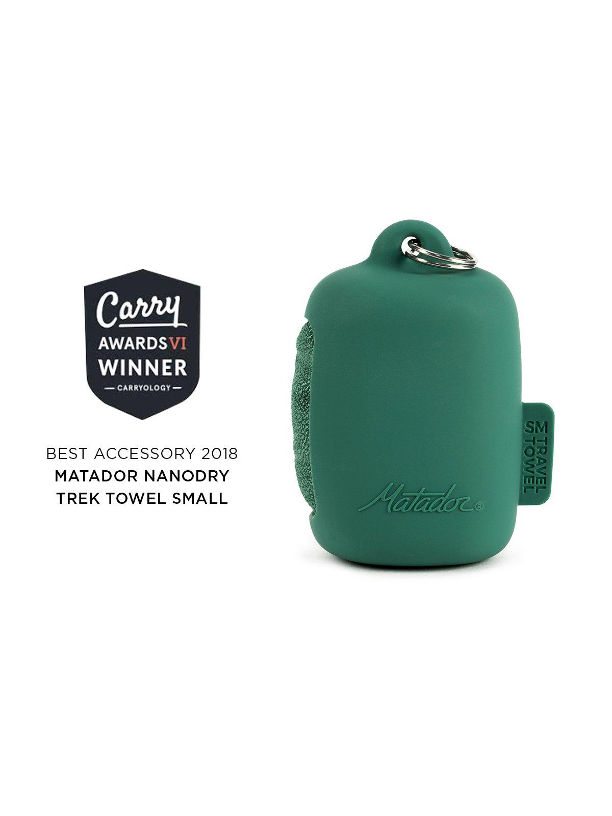 Matador NanoDry Trek Towel Small Forest Green - MORE by Morello Indonesia