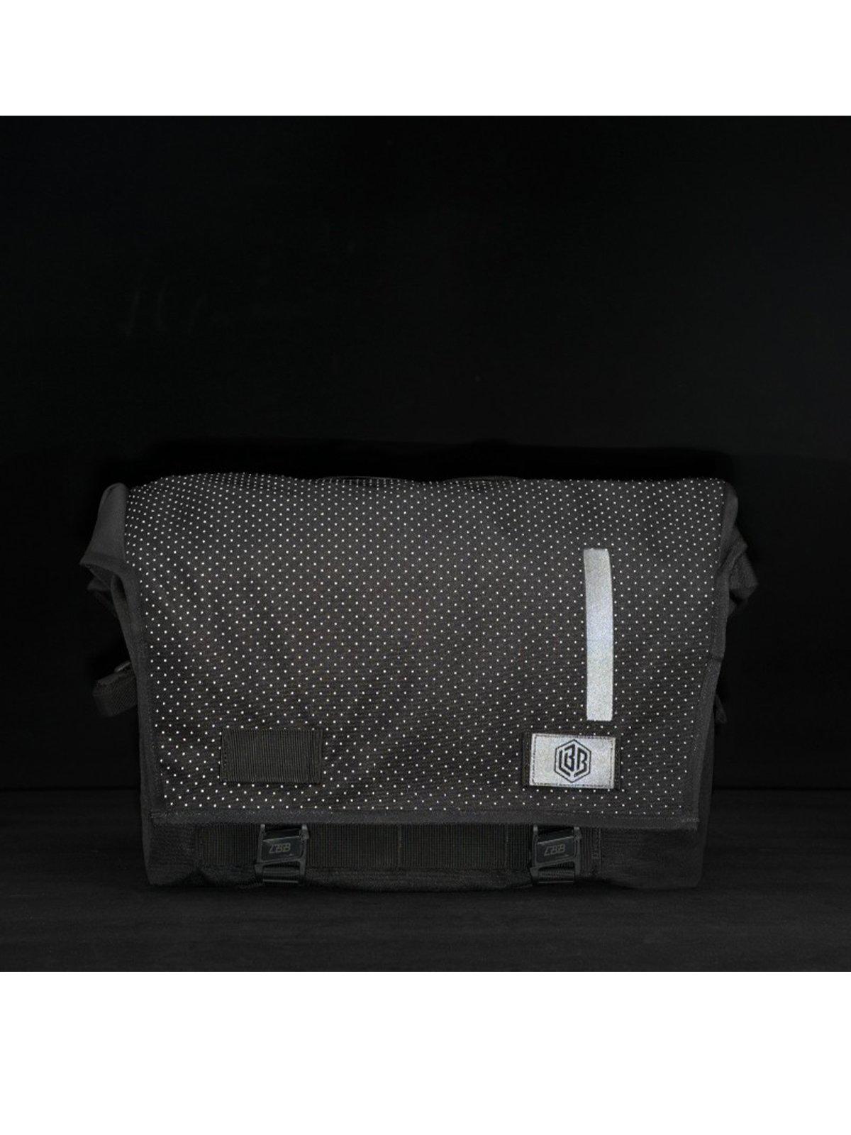 Life Behind Bars The Echelon S Eclipse 22L Messenger Bag Black Reflective - MORE by Morello Indonesia