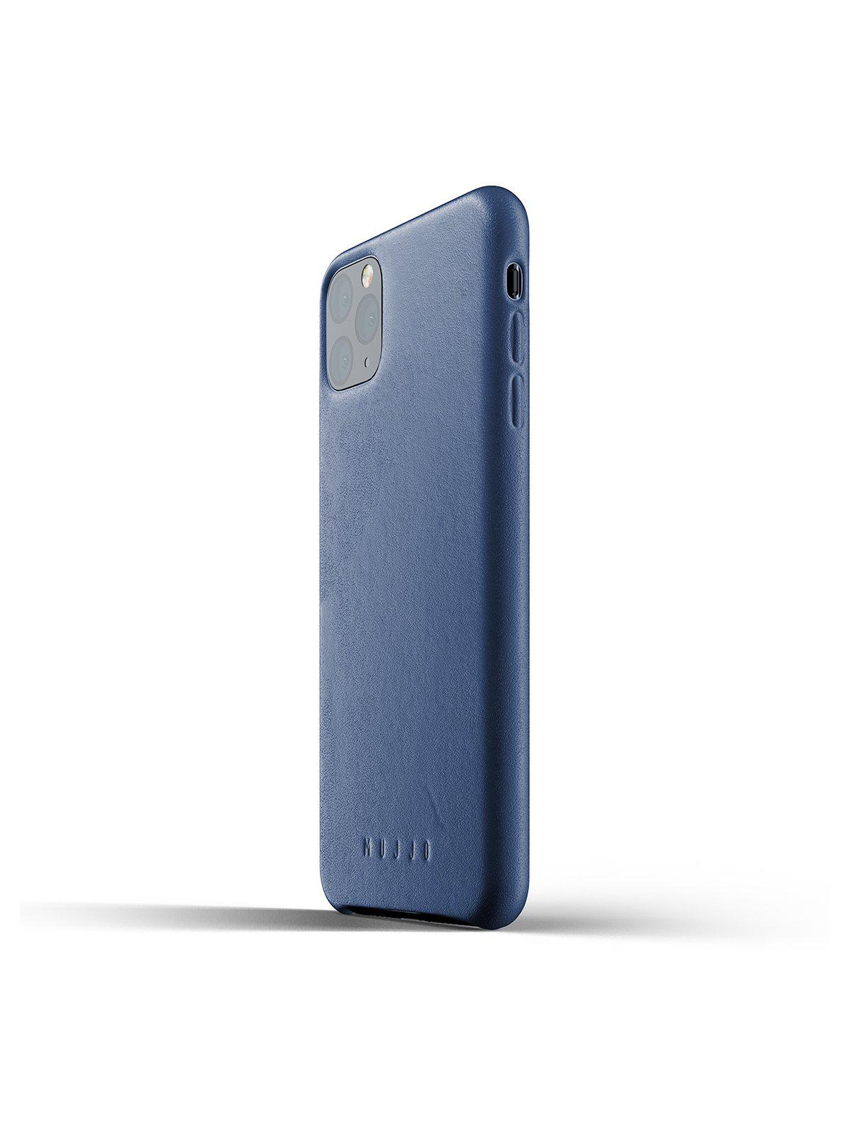 Mujjo Full Leather Case for iPhone 11 Pro Max Monaco Blue - MORE by Morello Indonesia