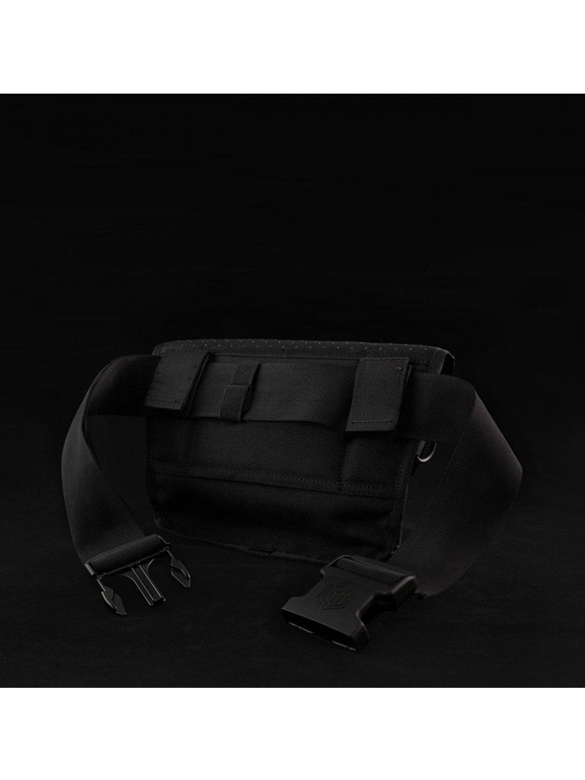 Life Behind Bars The Musette Eclipse Hip Pouch Black Reflective - MORE by Morello Indonesia