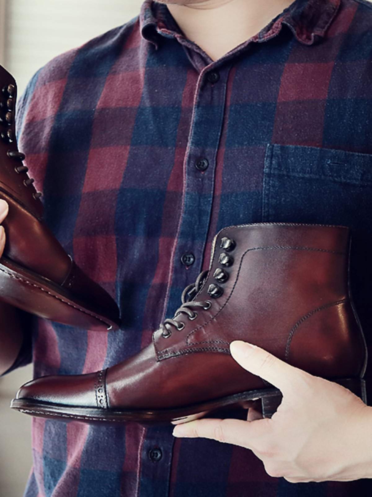 Heimdall Loki Cap Toe Brogue Burgundy - MORE by Morello Indonesia
