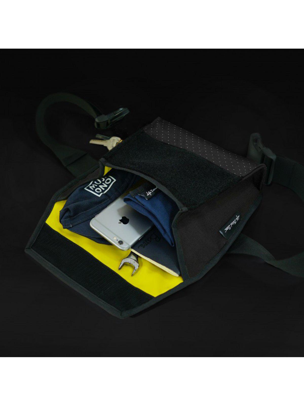 Life Behind Bars The Musette Eclipse Hip Pouch Black Reflective - MORE by Morello Indonesia