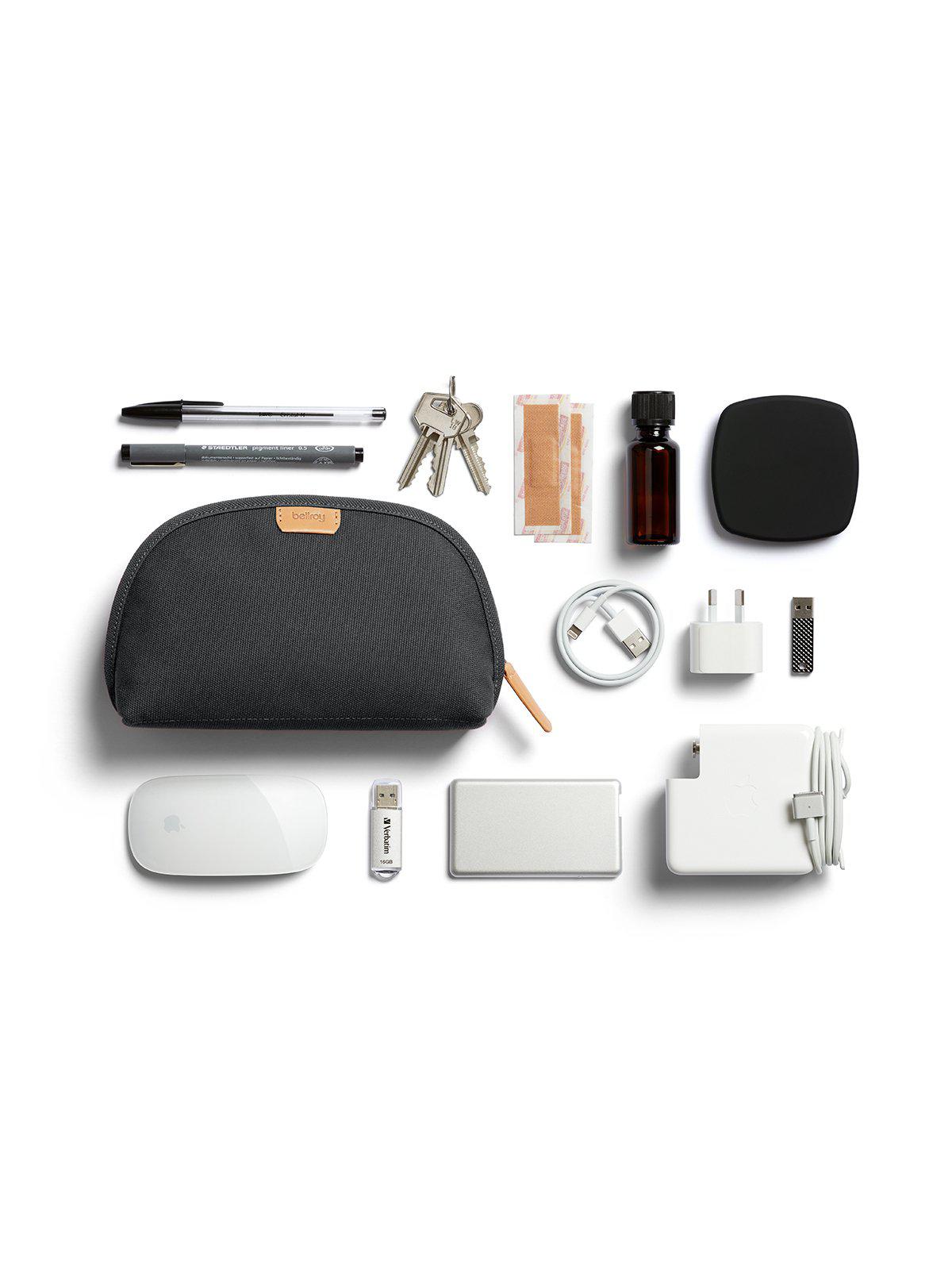 Bellroy Classic Pouch Charcoal Recycled - MORE by Morello Indonesia