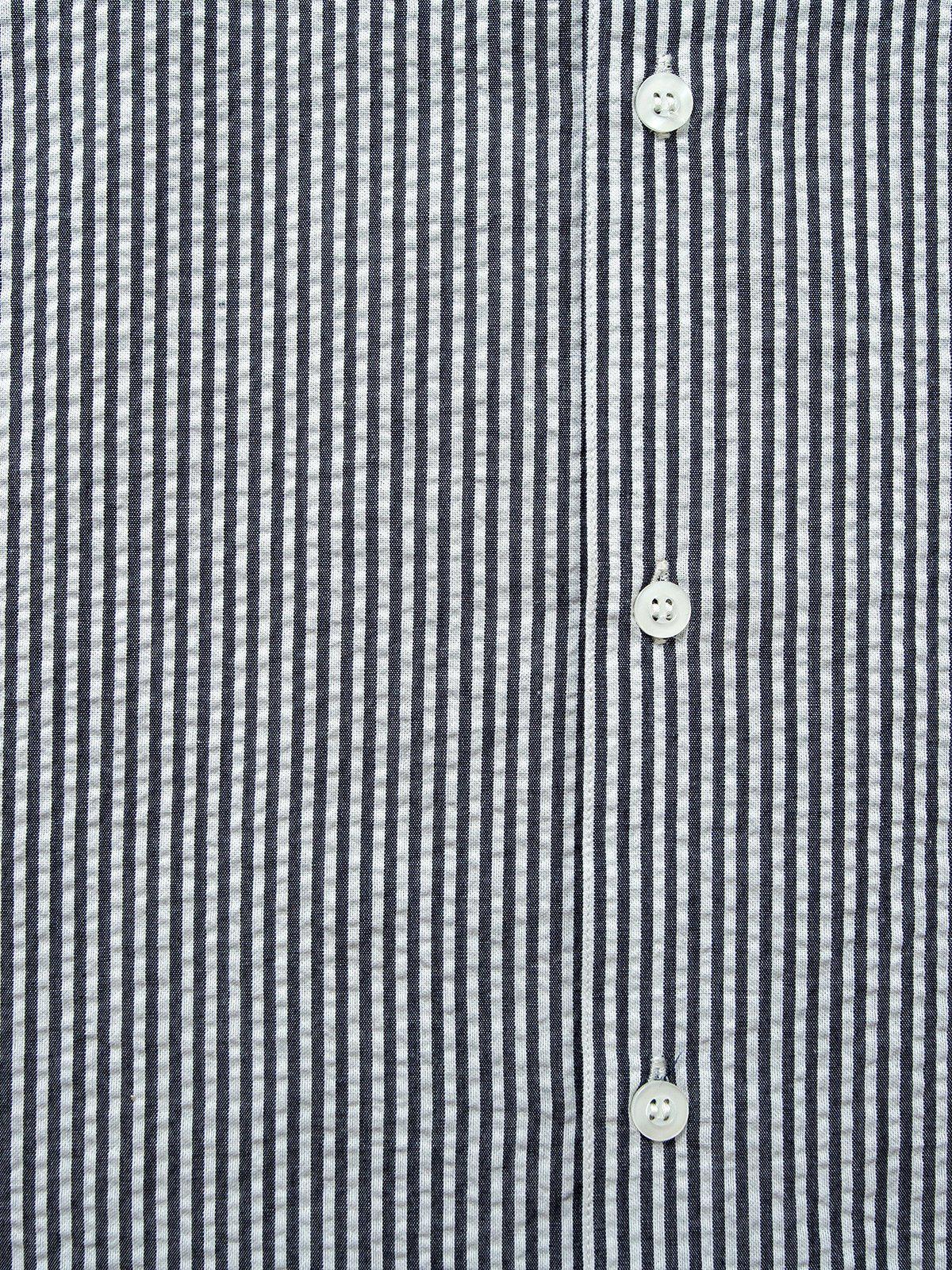 Contentment. Relaxed Seersucker Grey Shirt - MORE by Morello Indonesia