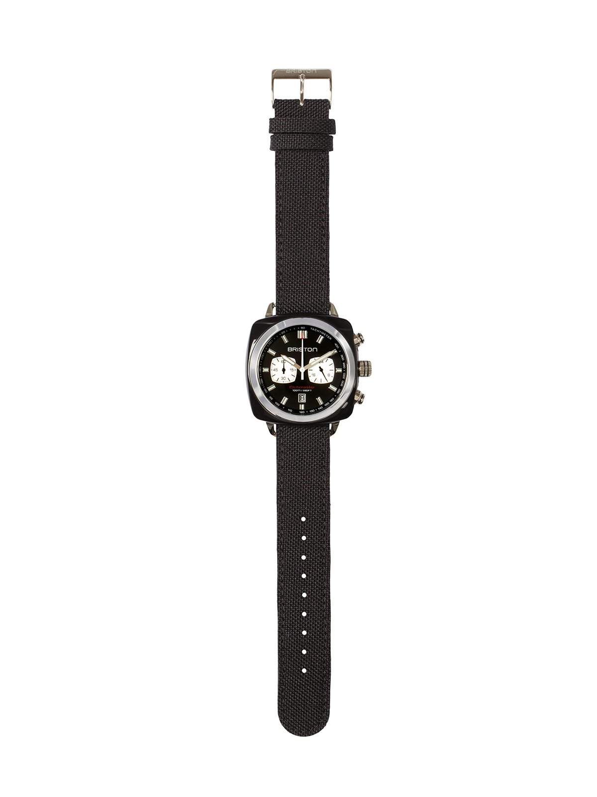 Briston Clubmaster Sport Acetate Chronograph Black With Black Dial 42mm - MORE by Morello Indonesia