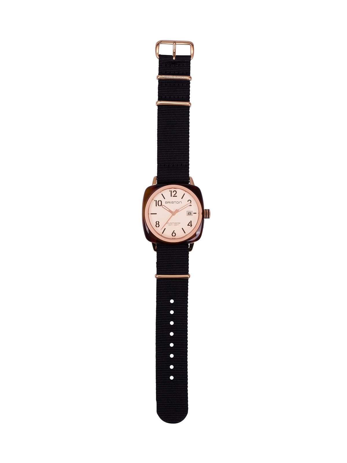 Briston Clubmaster Classic Acetate HMS Gold PVD Rose Gold Dial 40mm - MORE by Morello Indonesia