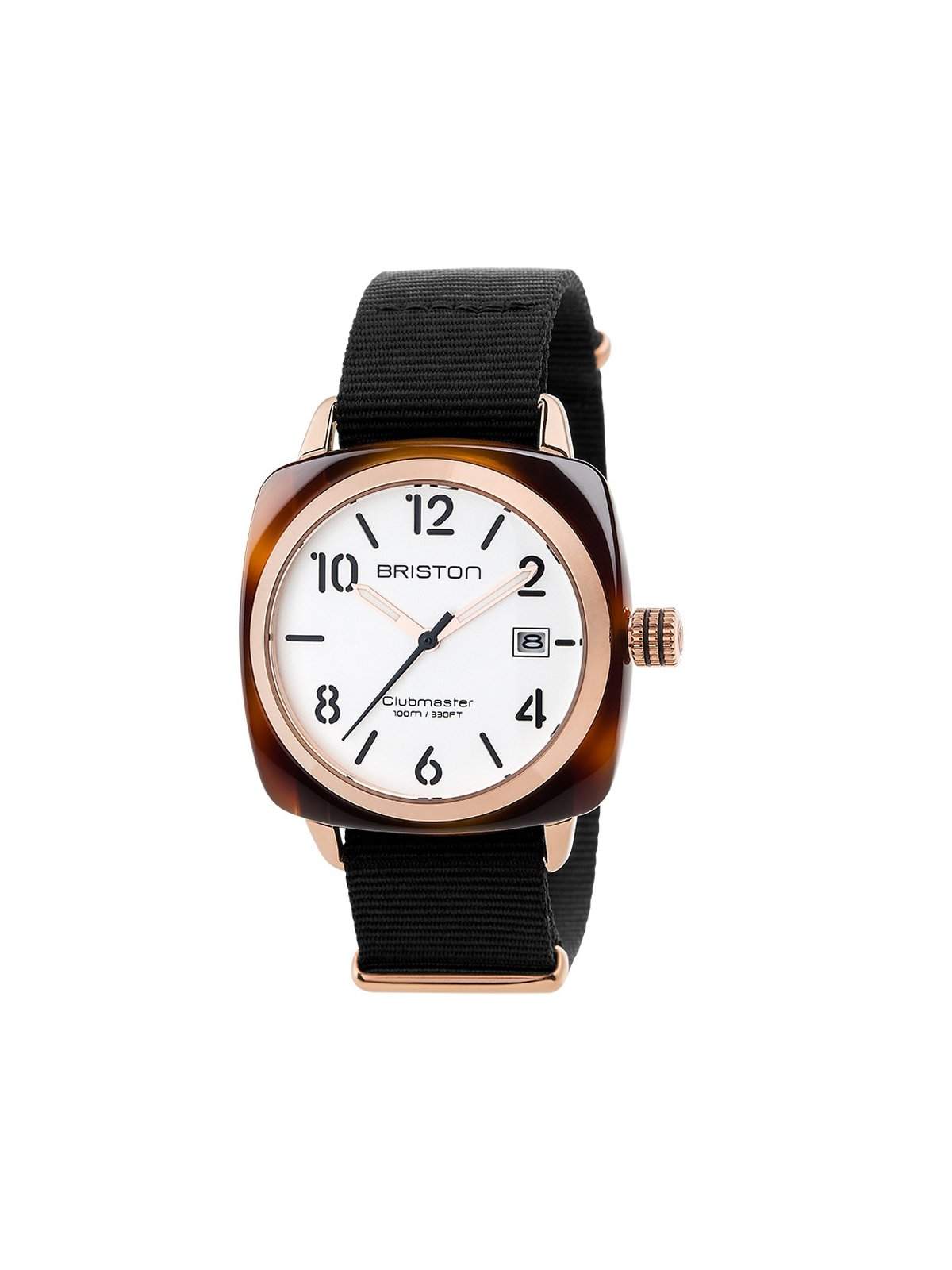Briston Clubmaster Classic Acetate HMS Gold White Dial and Rose Gold 40mm - MORE by Morello Indonesia