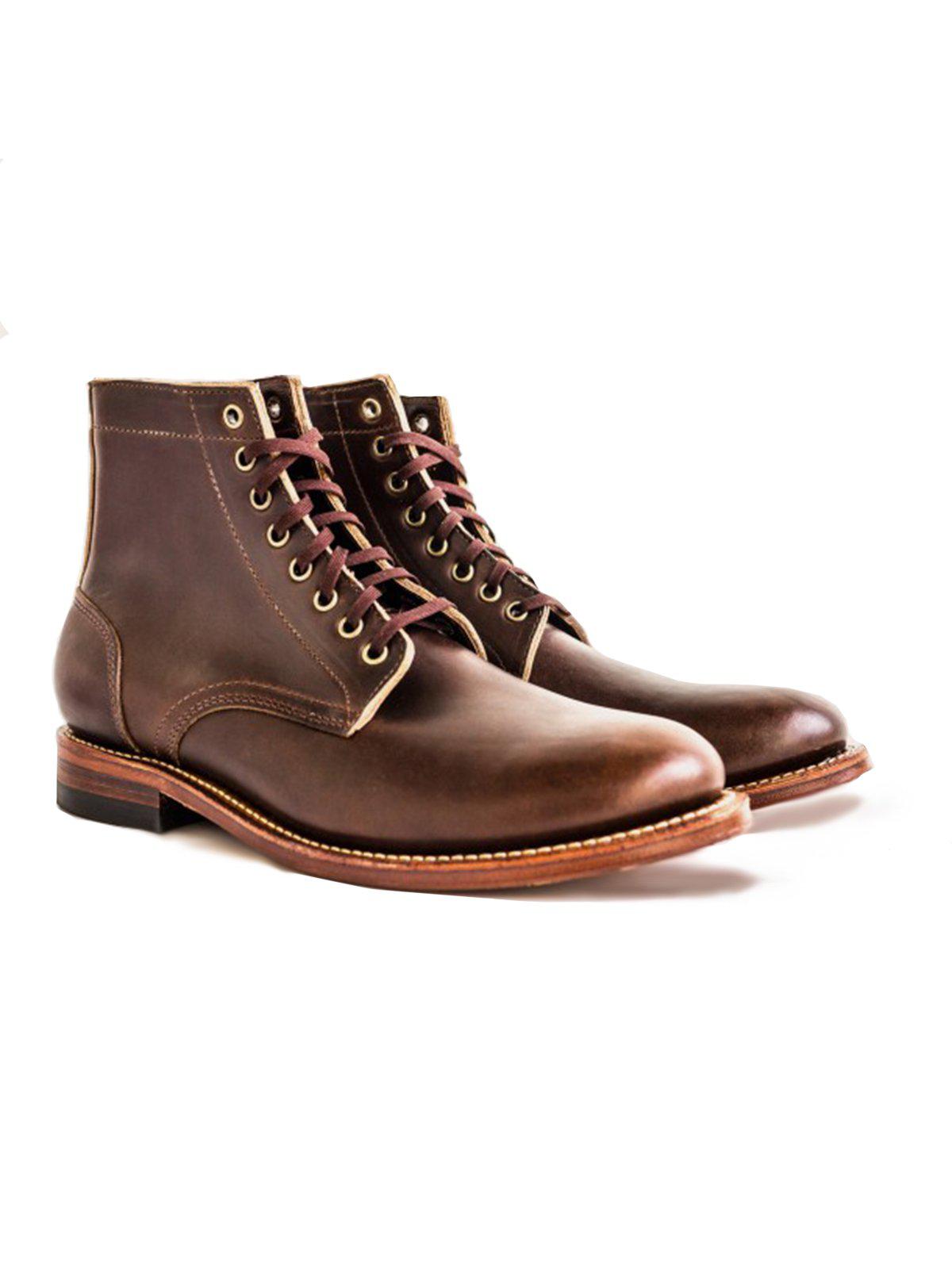 Oakstreet Bootmakers Brown Dainite Trench Boot - MORE by Morello Indonesia