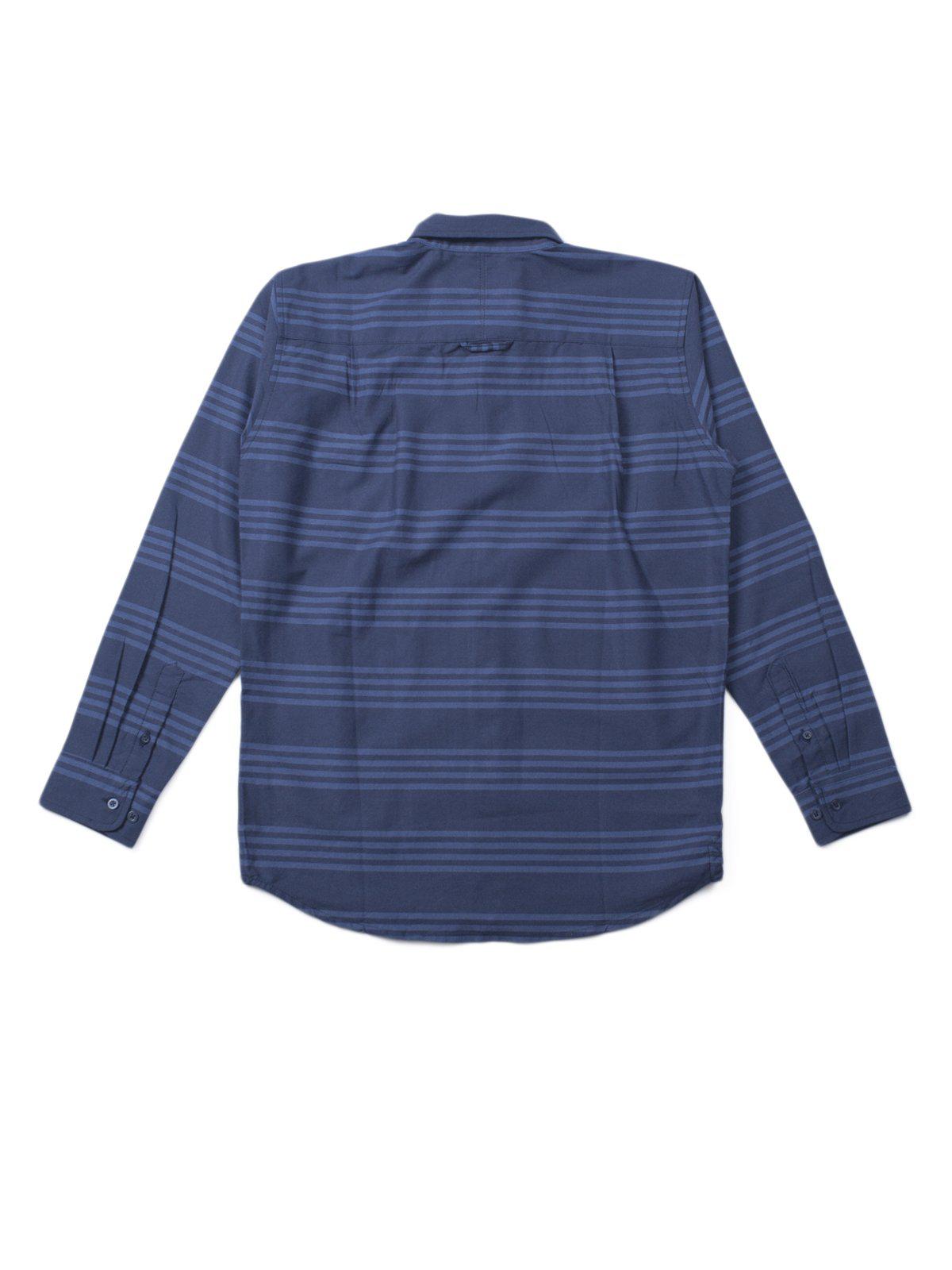 Qutn Button Down LS Blue Tri Stripe - MORE by Morello Indonesia