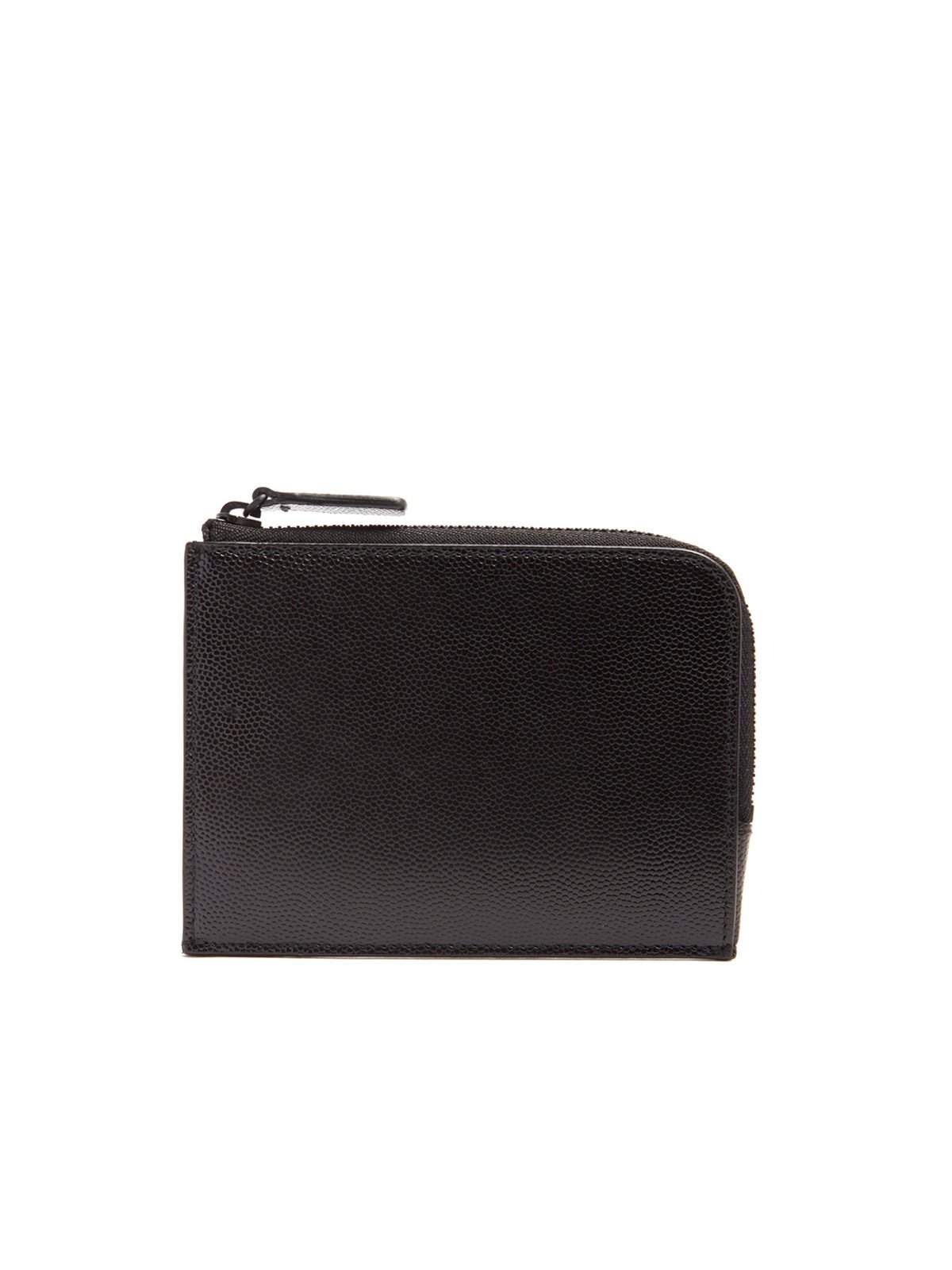 common projects black leather backpack Common Projects Zip Around Pebbled Leather Wallet Black