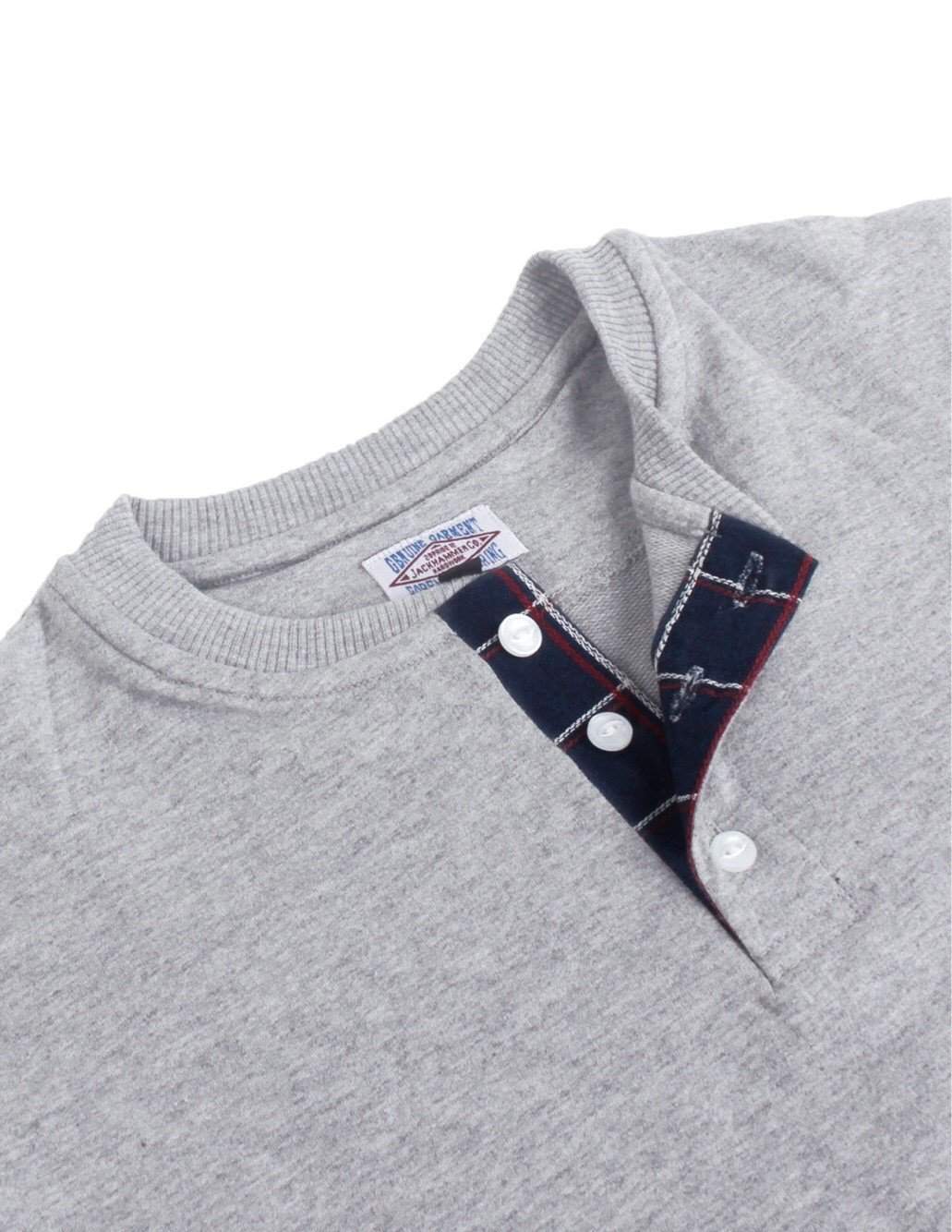 Jackhammer Chief Henley Shirt Cloud Grey - MORE by Morello Indonesia