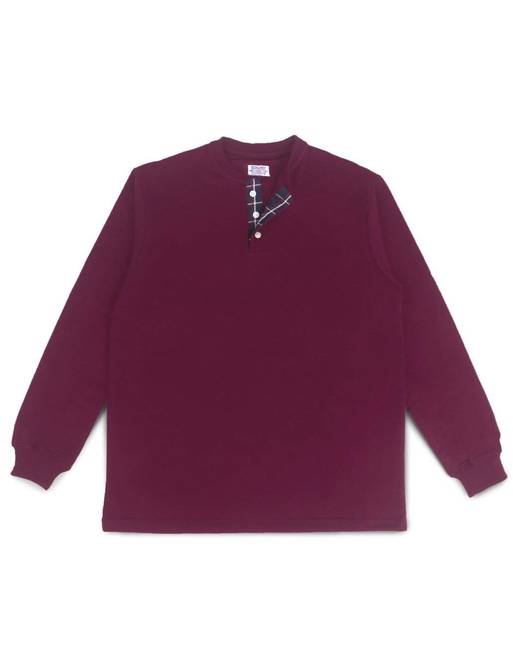 Jackhammer Chief Henley Shirt Garnet Maroon - MORE by Morello Indonesia