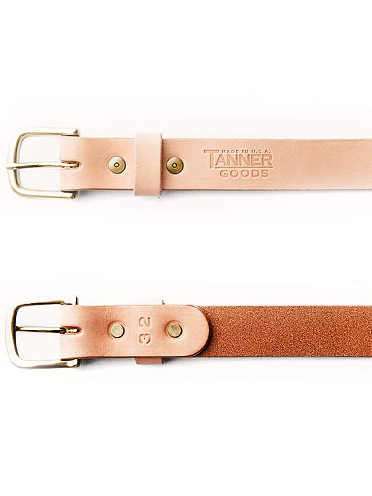 Tanner Goods Classic Belt Natural Brass - MORE by Morello Indonesia