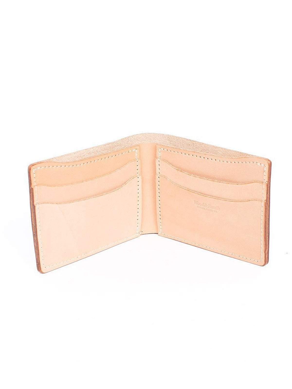 Wood&amp;Faulk Classic Bifold Natural Vegetable Tan Wallet - MORE by Morello Indonesia