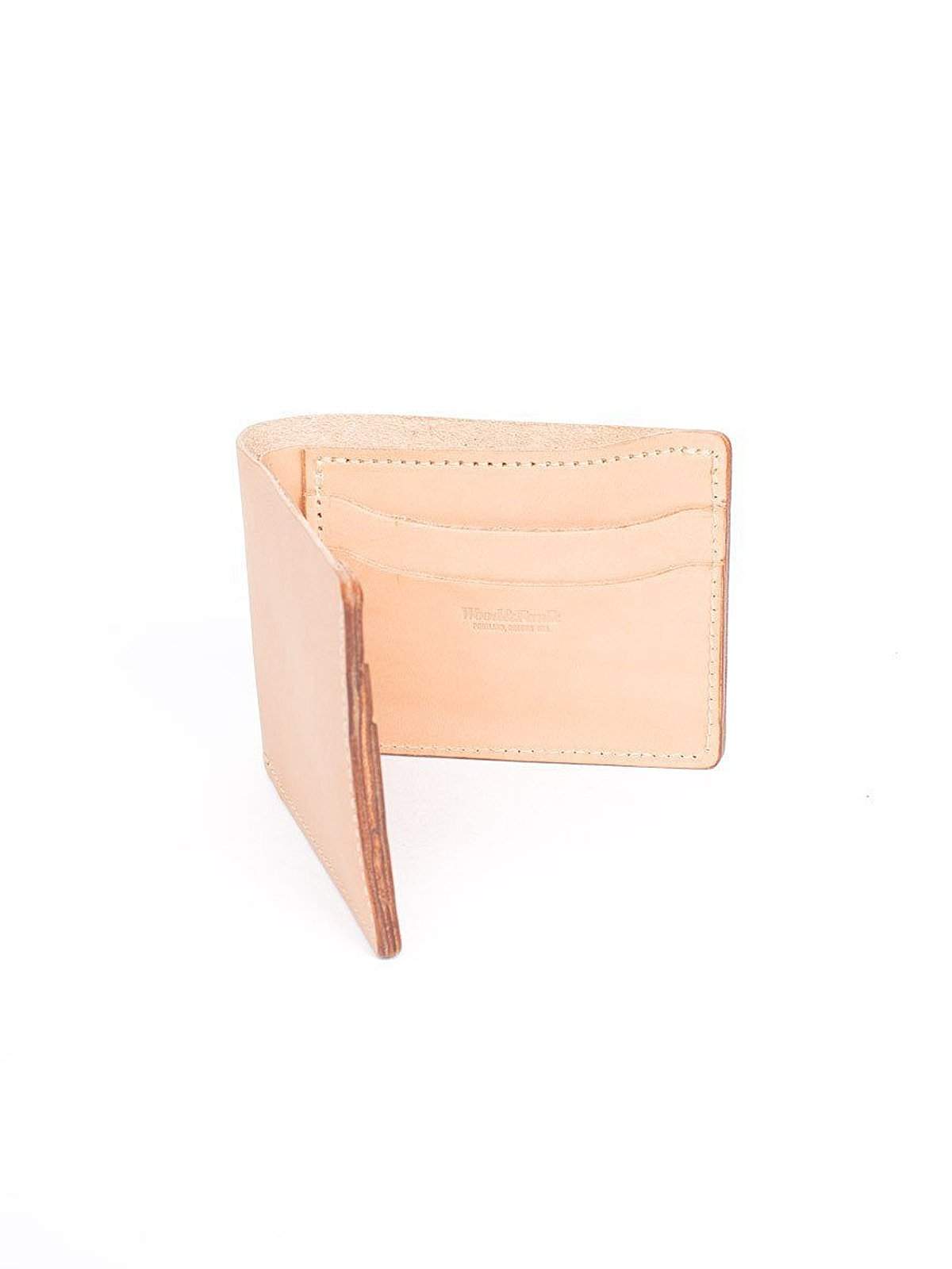 Wood&amp;Faulk Classic Bifold Natural Vegetable Tan Wallet - MORE by Morello Indonesia