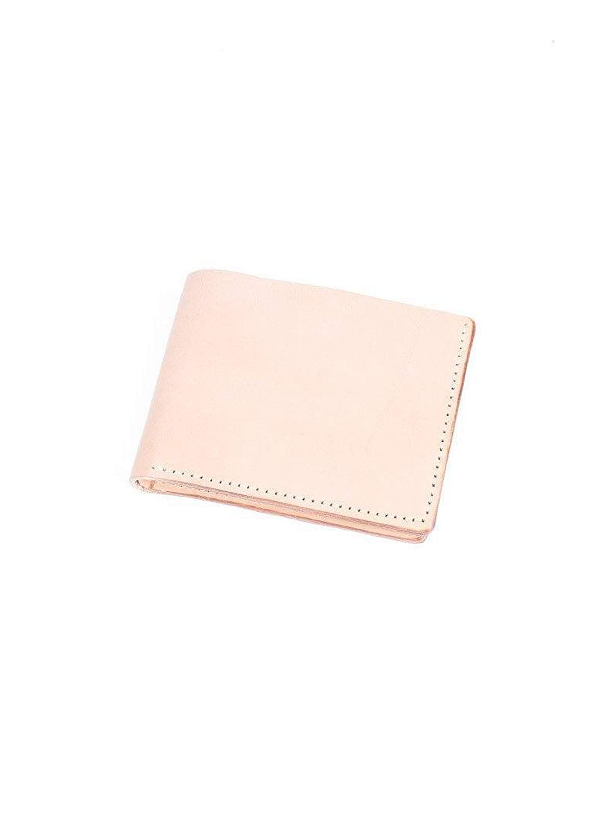 Wood&amp;Faulk Classic Bifold Natural Vegetable Tan Wallet - MORE by Morello Indonesia