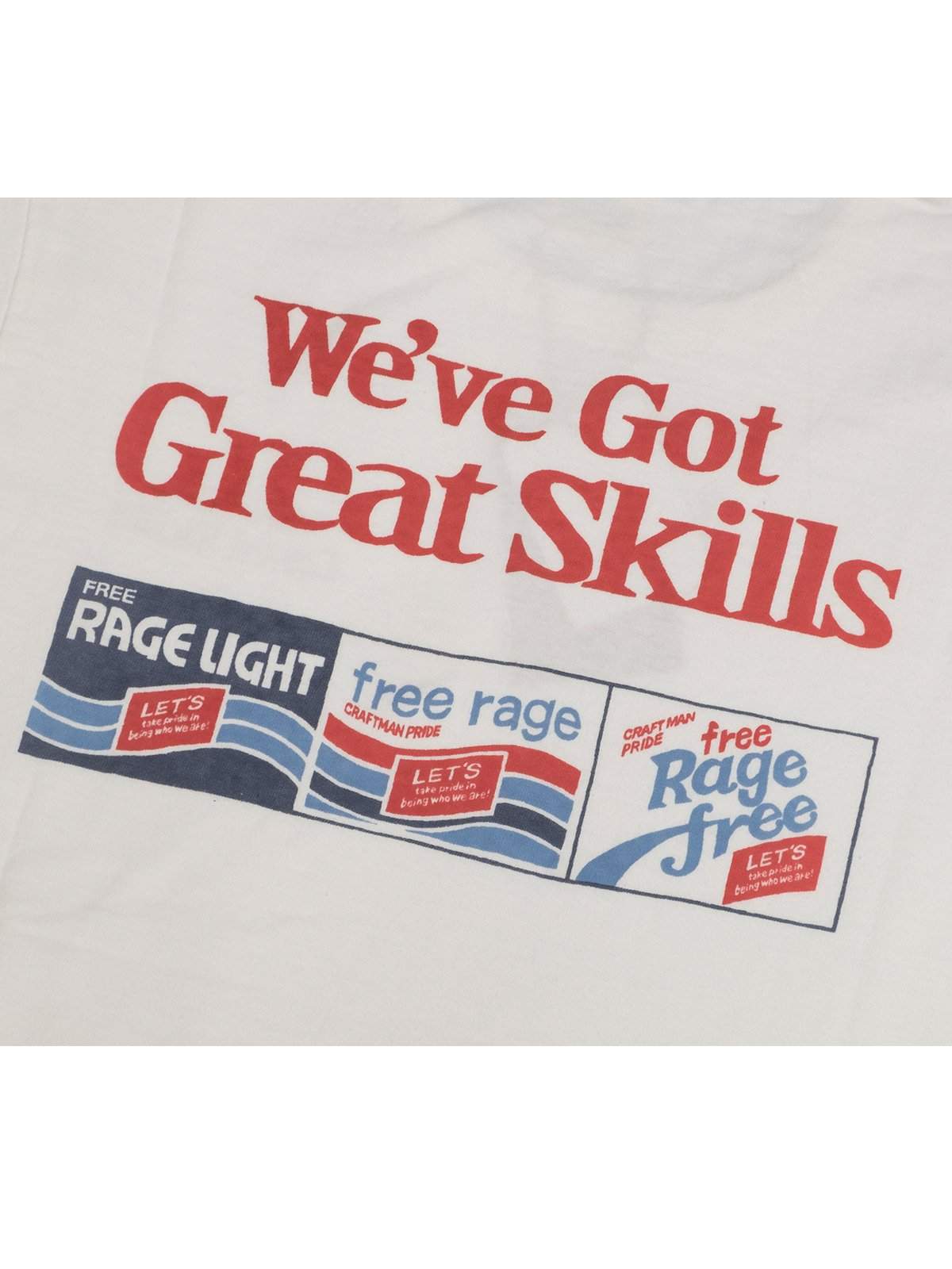 Free Rage Recycled Cotton Tee Drink White - MORE by Morello Indonesia