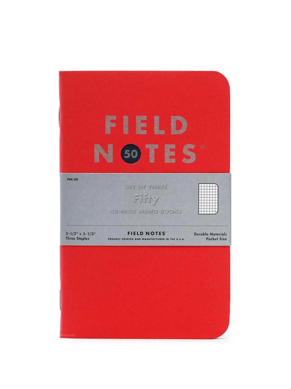 Field Notes Fifty Back To Basics 3 Pack Graph Paper
